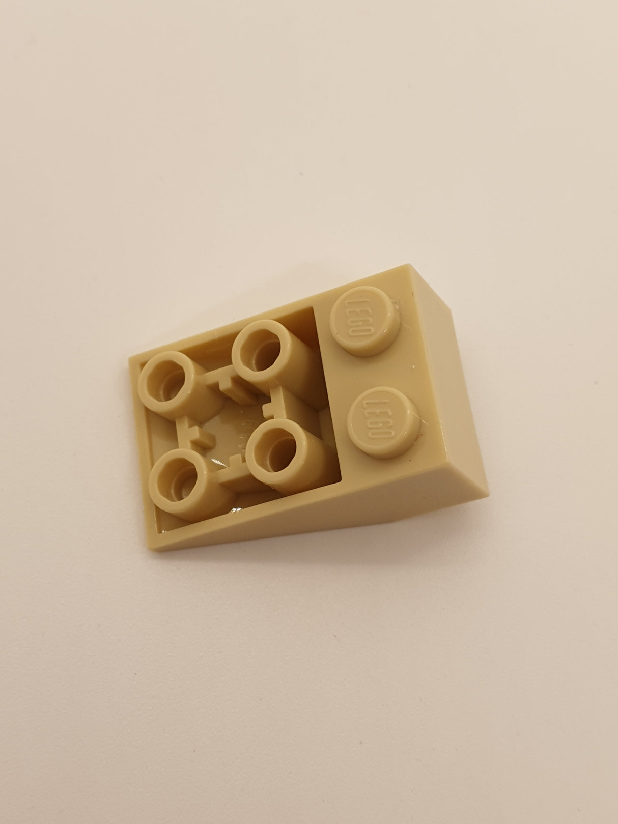 2x3 Invertstein 25° mit Verbindung zwischen den Noppen beige tan