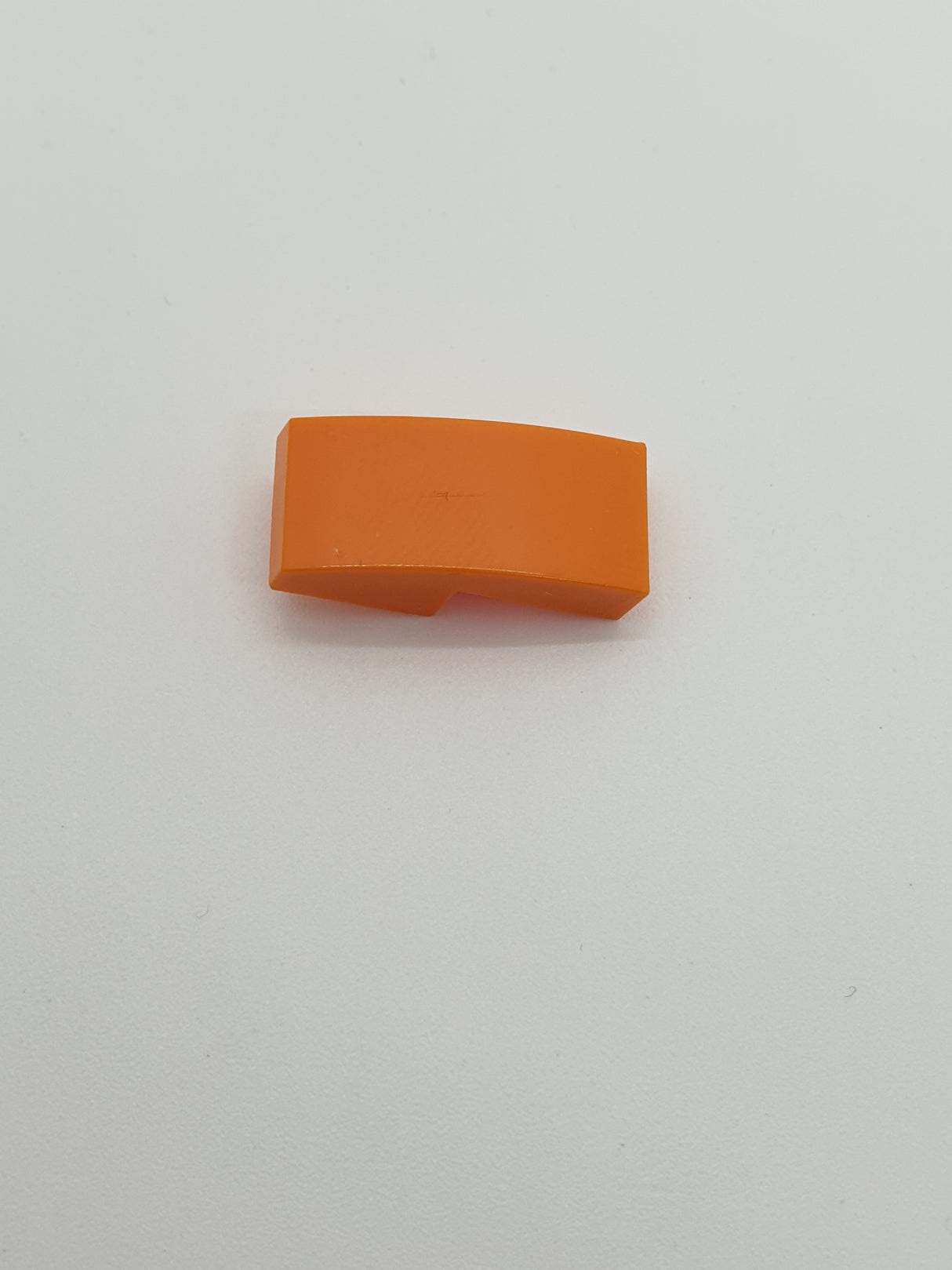 1x2 Halbbogenstein keine Noppen orange