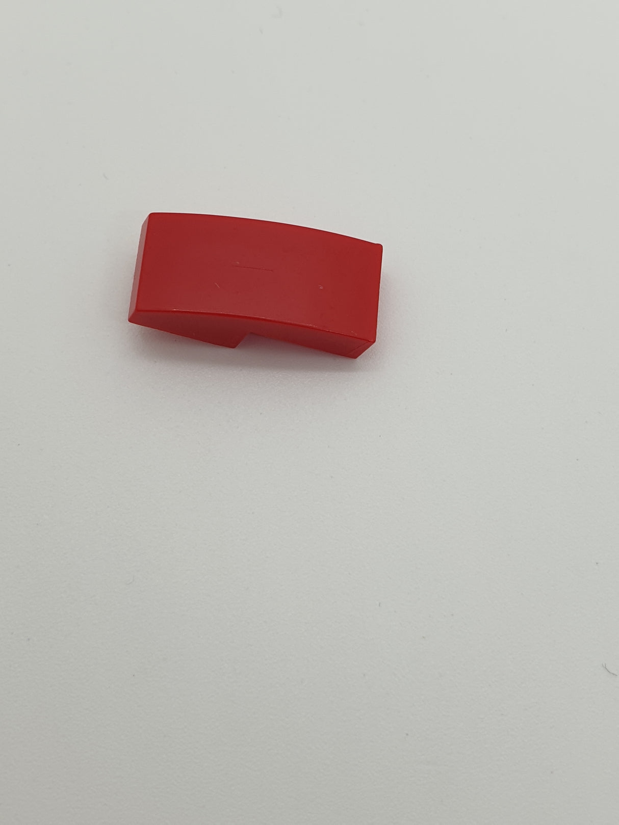 1x2 Halbbogenstein keine Noppen rot