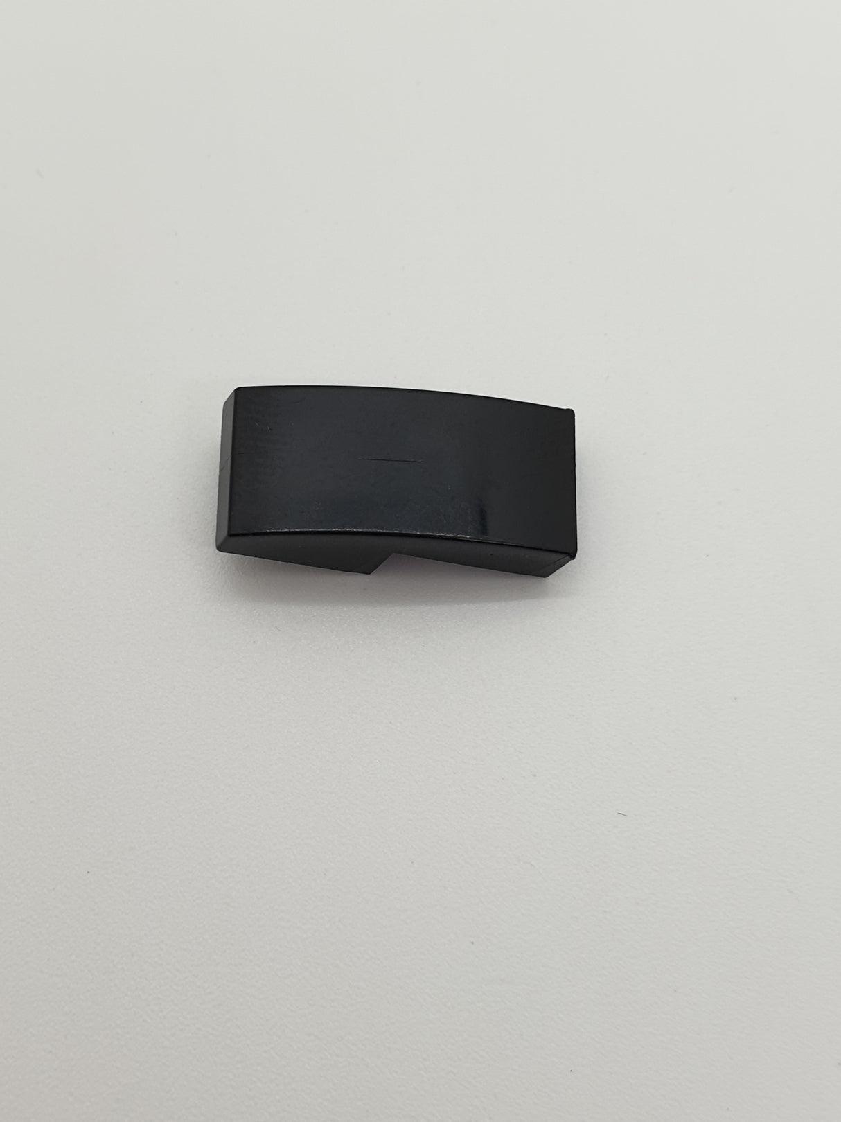 1x2 Halbbogenstein keine Noppen schwarz black