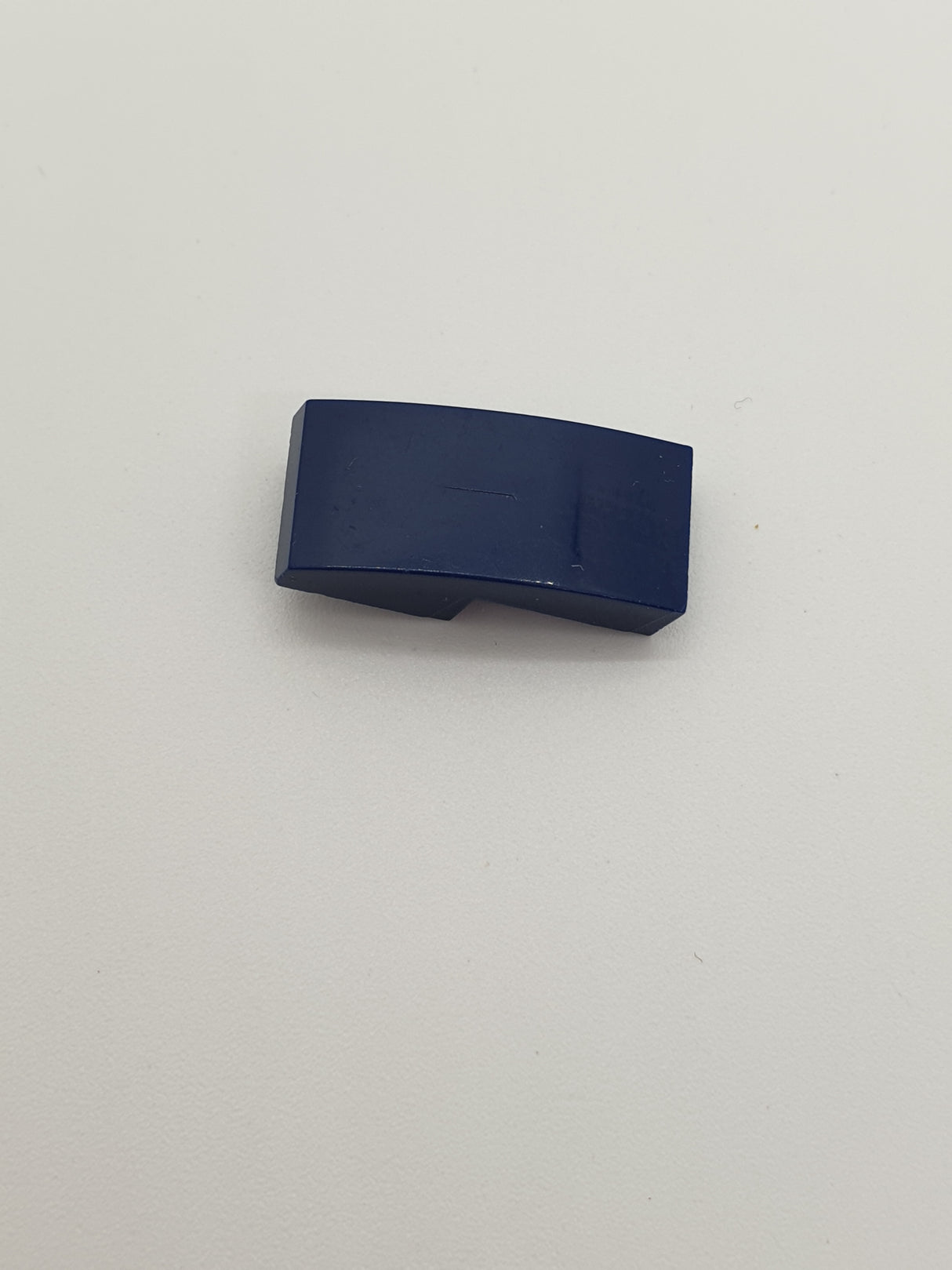 1x2 Halbbogenstein keine Noppen dunkelblau