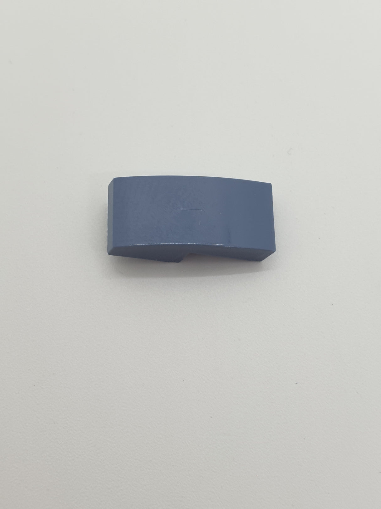 1x2 Halbbogenstein keine Noppen sandblau