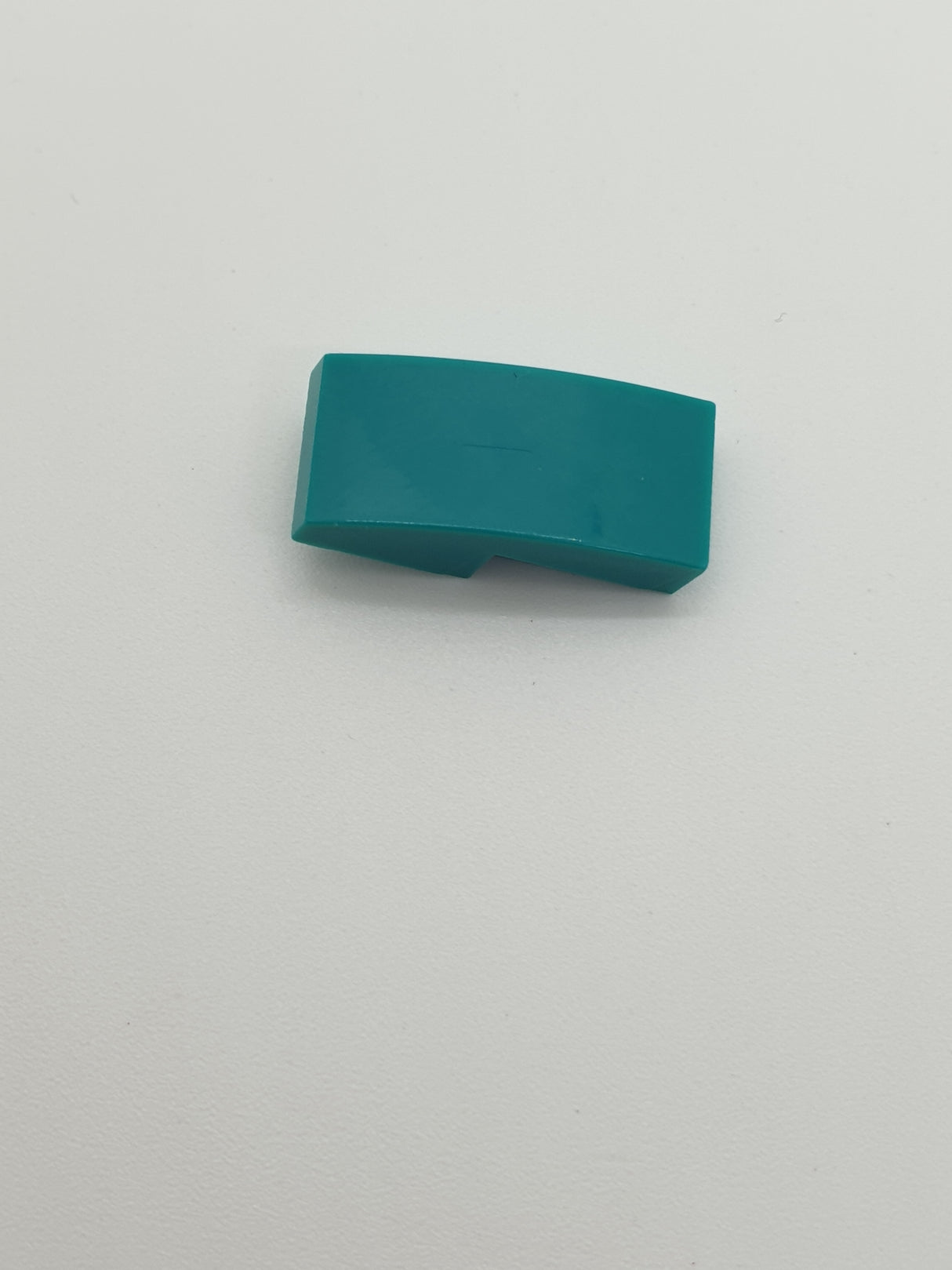 1x2 Halbbogenstein keine Noppen türkis