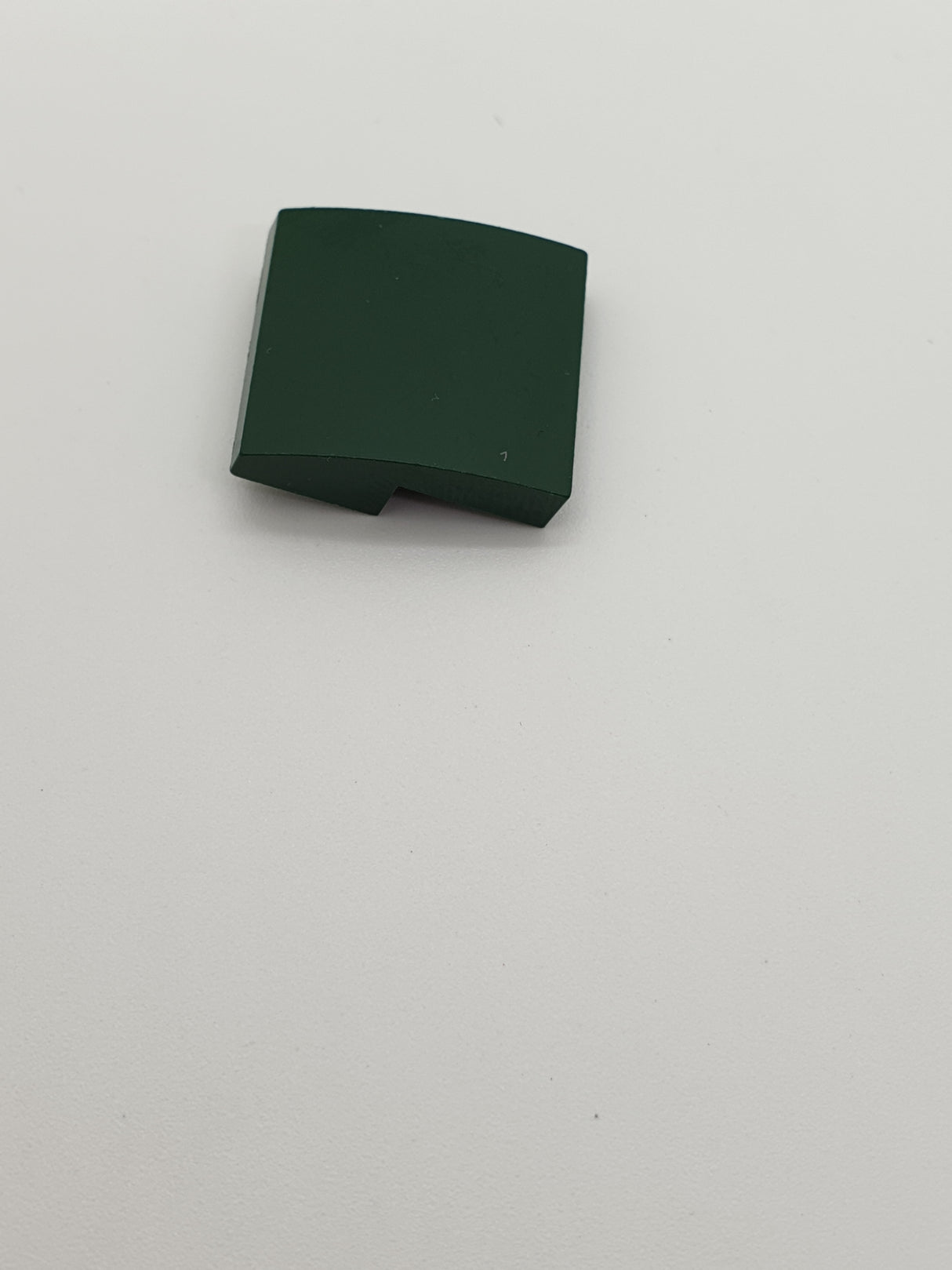 2x2 Halbbogenstein flach keine Noppen dunkelgrün
