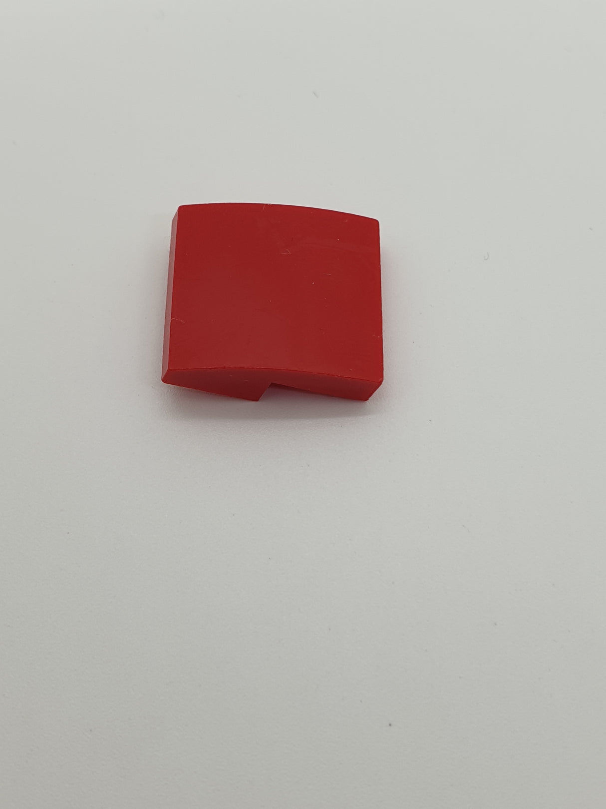 2x2 Halbbogenstein flach keine Noppen rot