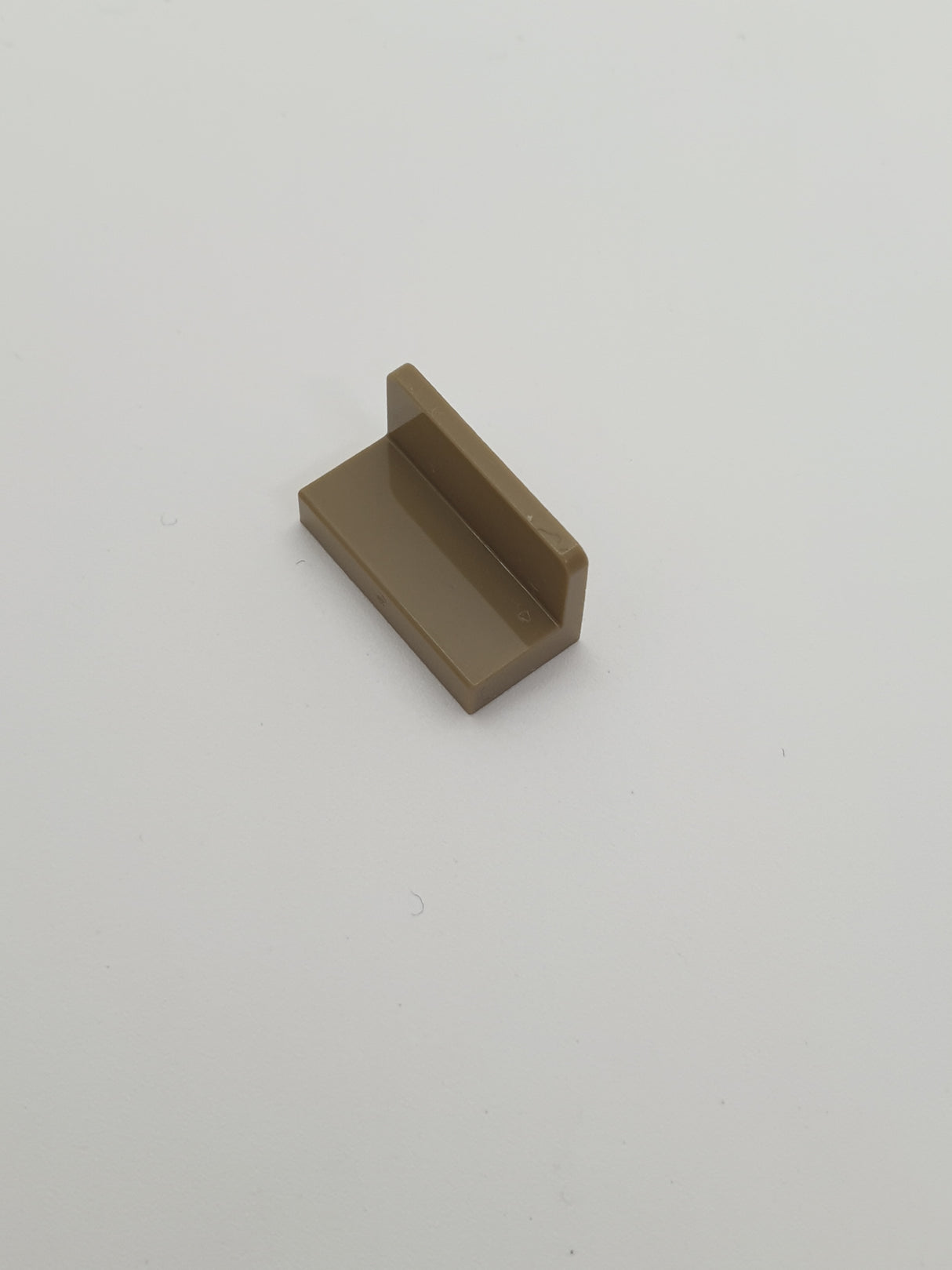 1x2x1 modifizierte Fliese Wandelement runde Ecken dunkelbeige