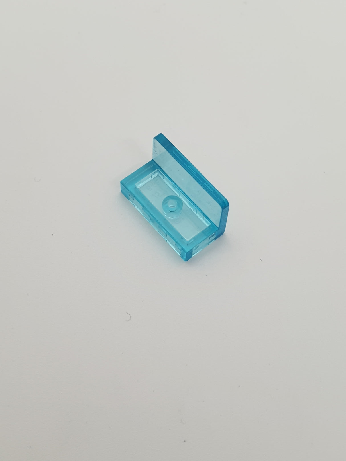 1x2x1 modifizierte Fliese Wandelement alte Ecken transparent hellblau trans light blue