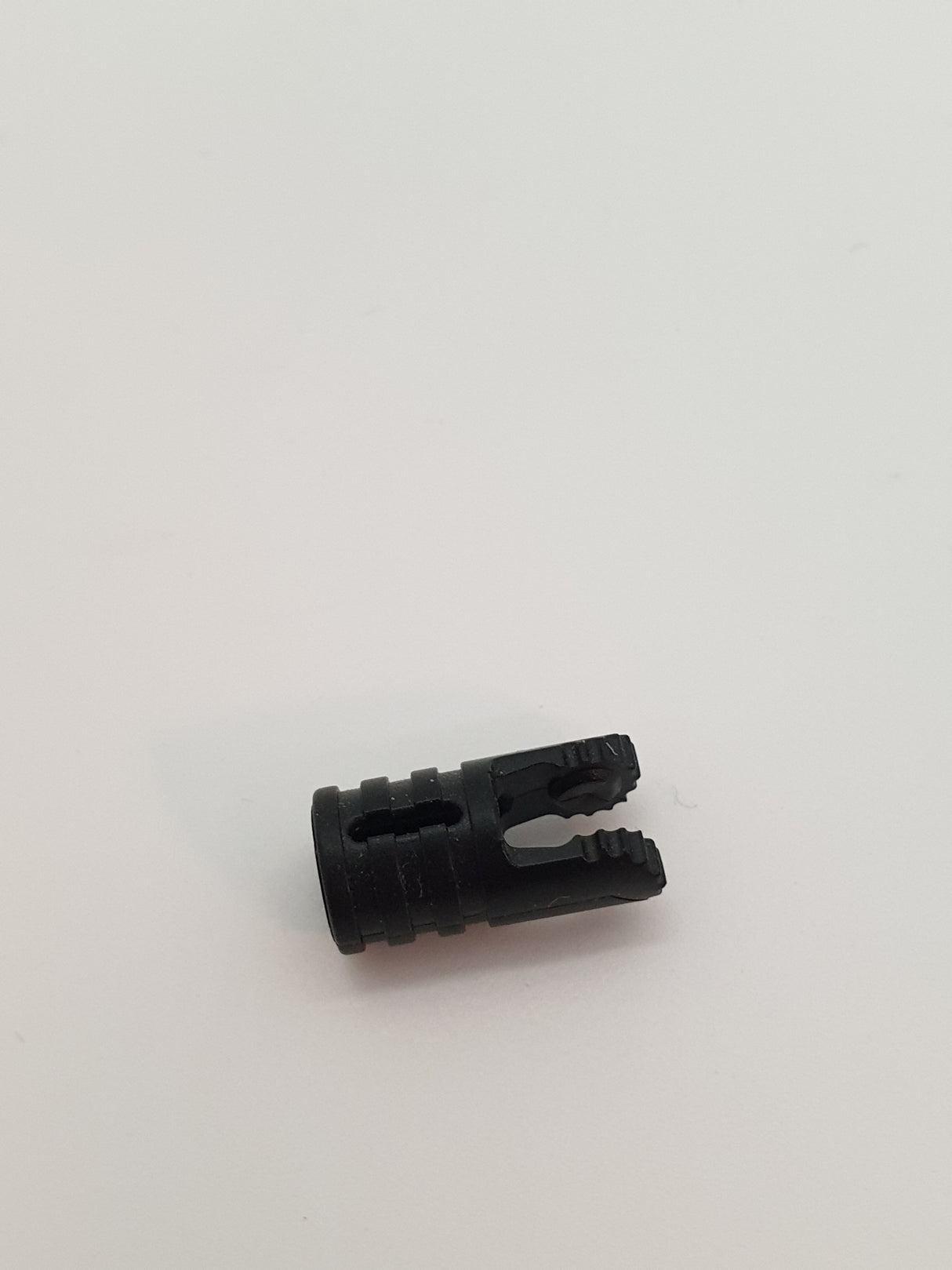 1x2 Scharnierzylinder mit 2 Fingern Achsloch schwarz black