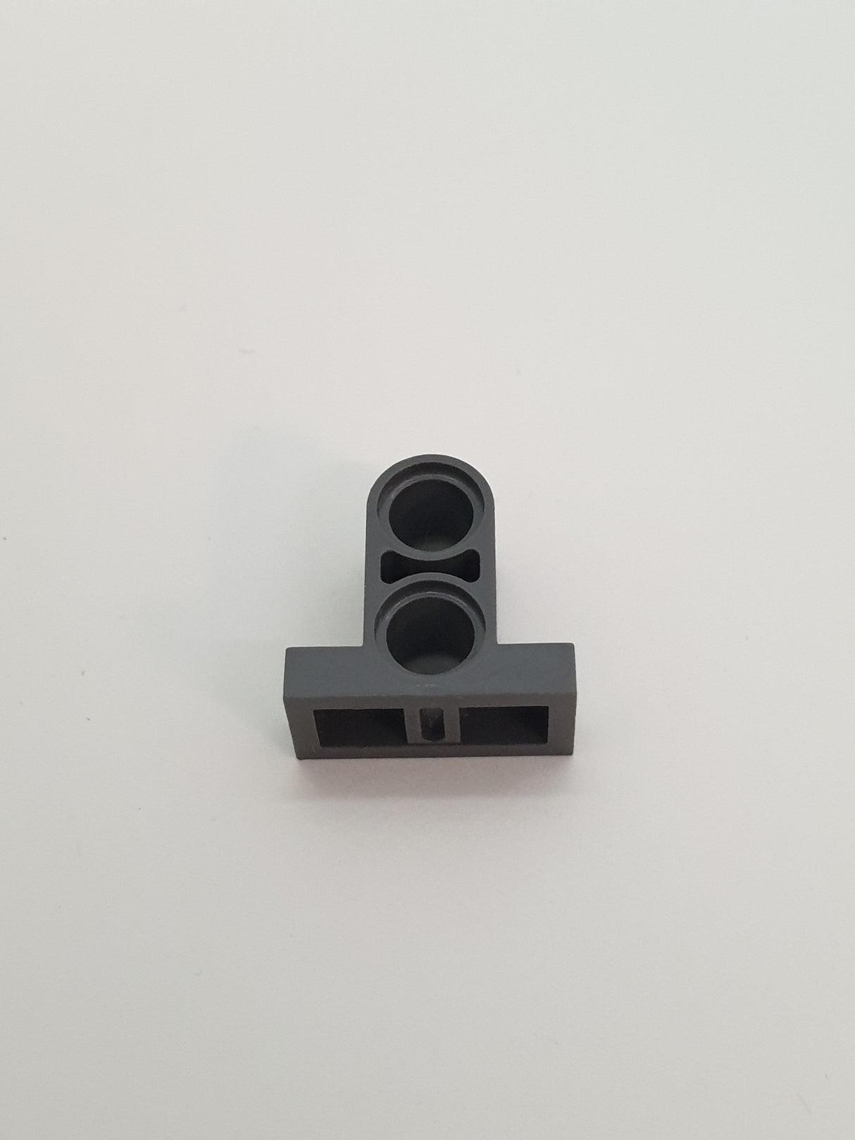 1x2x1 2/3 Pinverbinder Platte mit 2 Löchern neudunkelgrau