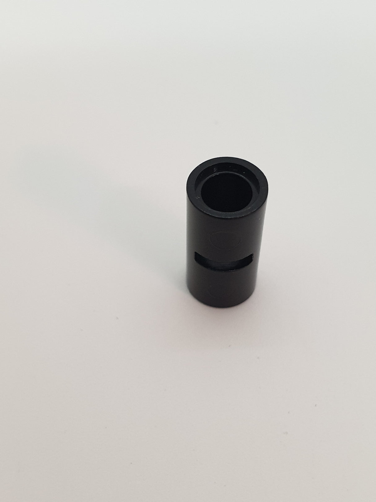 Pinverbinder rund mit Slot schwarz black