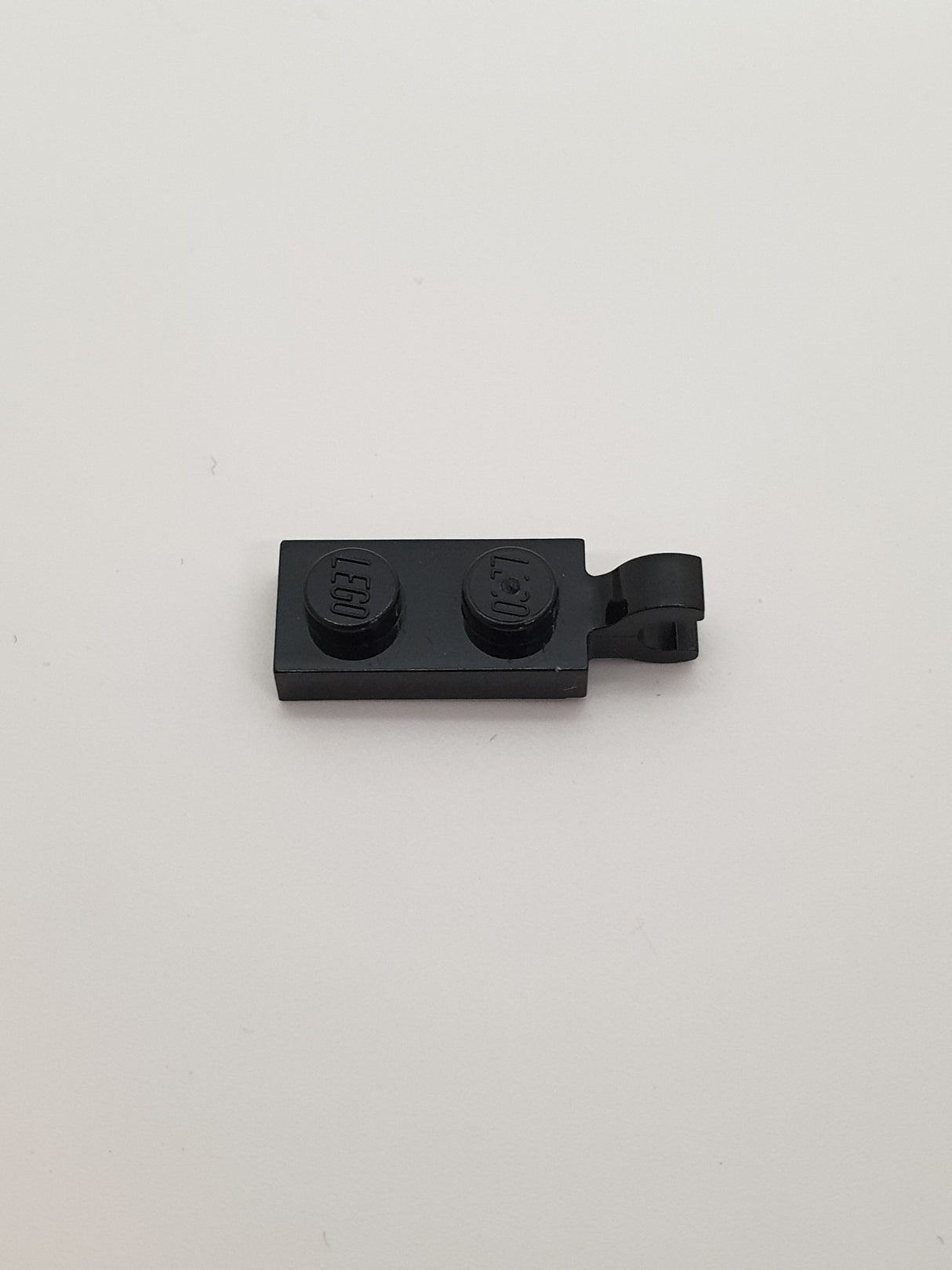 1x2 modifizierte Platte mit Clip schwarz black