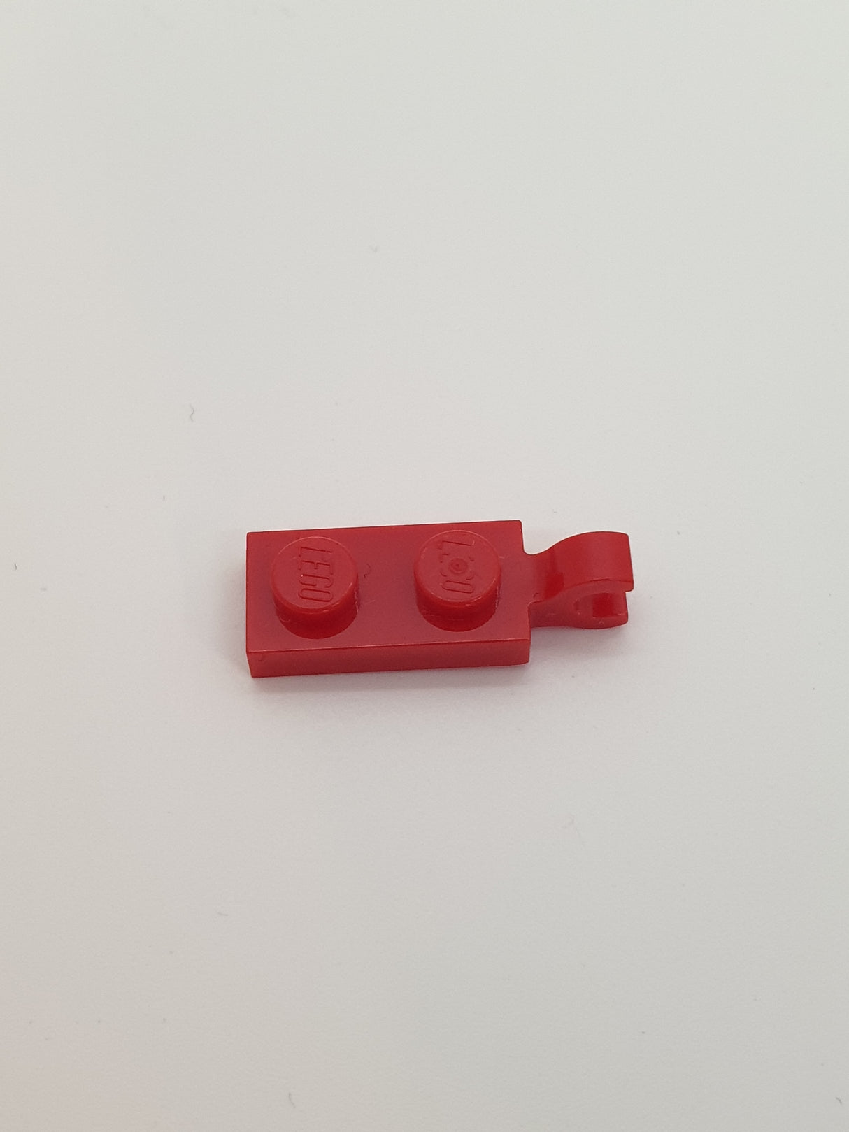 1x2 modifizierte Platte mit Clip rot