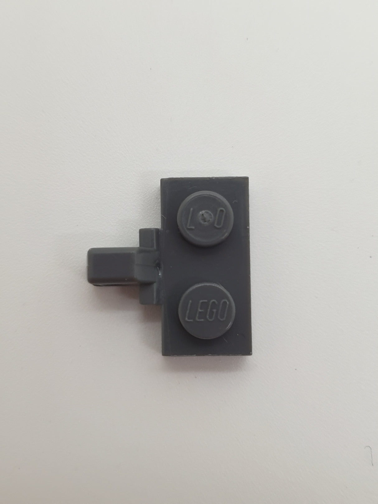 1x2 Scharnierplatte 1 Finger mit Nut neudunkelgrau