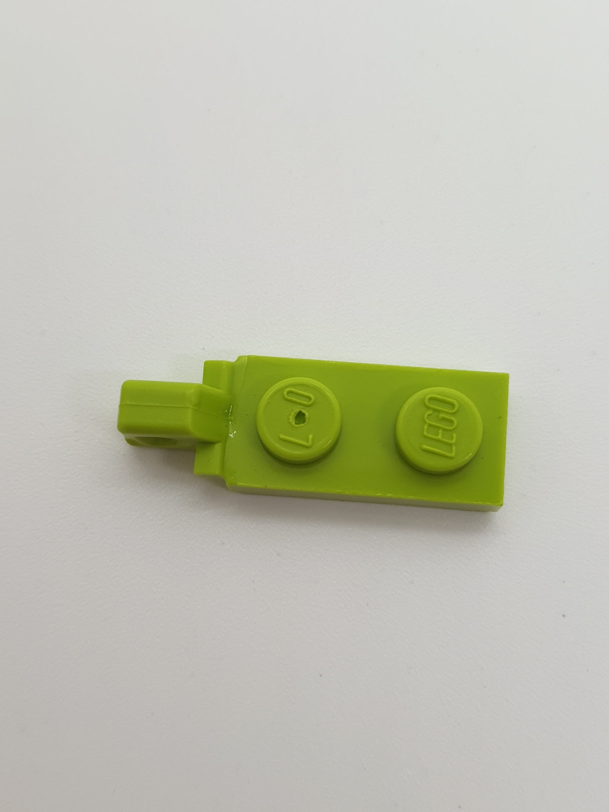 1x2 Scharnierplatte mit 1 Finger mit Nut lindgrün