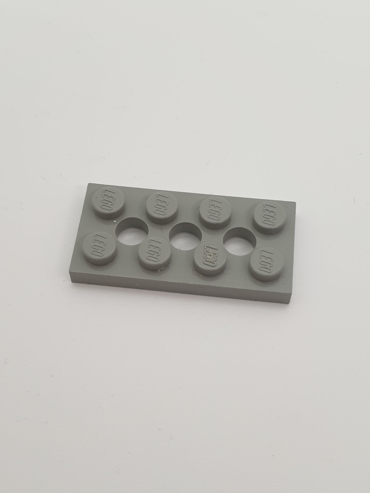 2x4 Technik Platte mit 3 Löchern althellgrau light gray