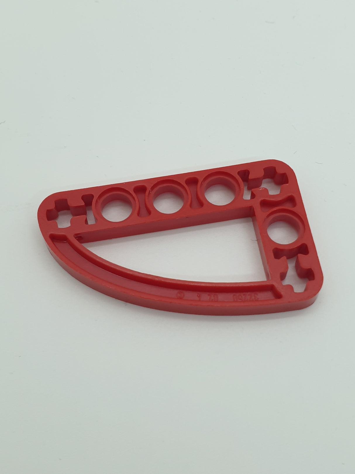 3x5 Liftarm L-Form mit viertel-Ellipse flach rot