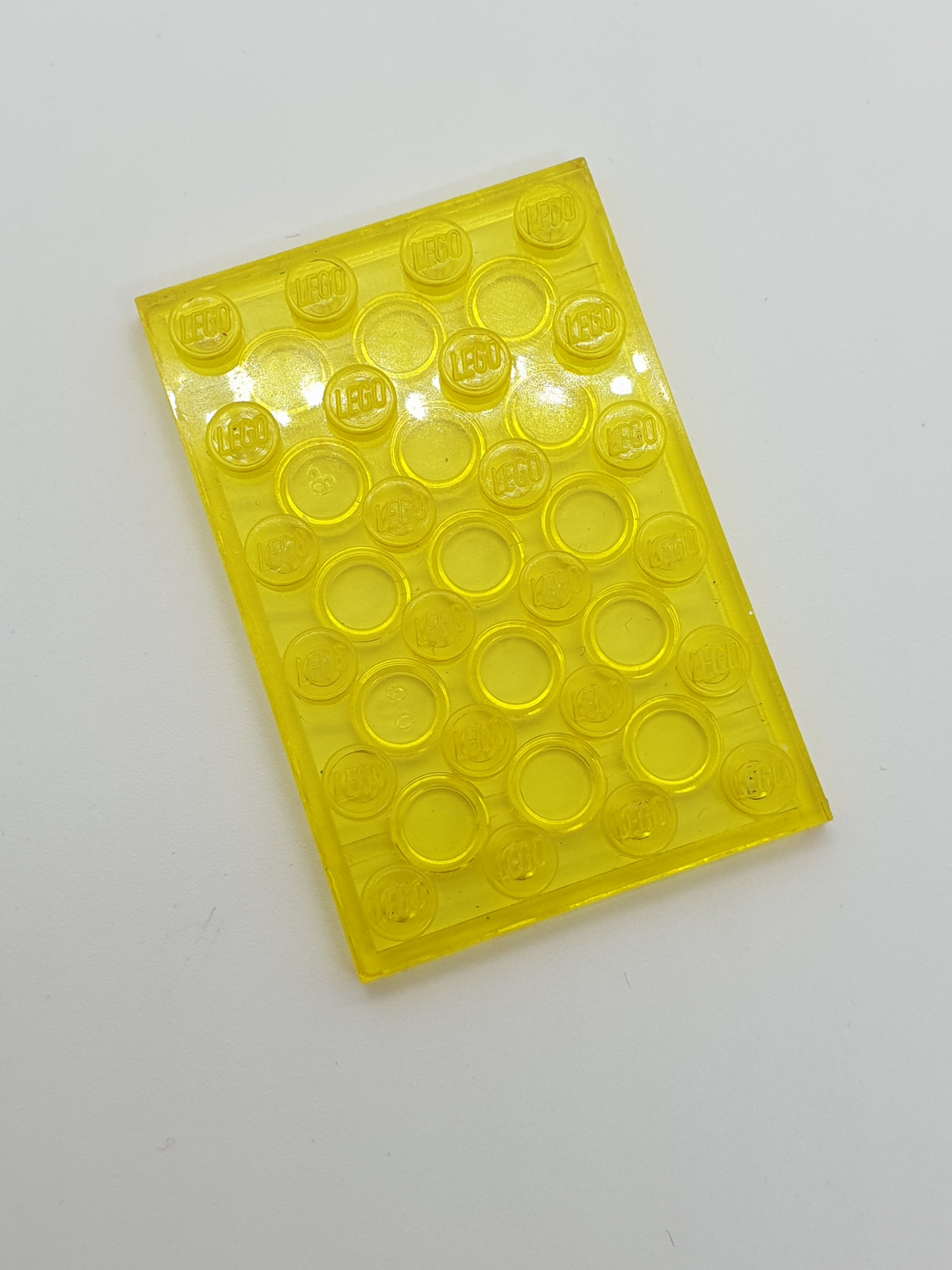 4x6 Platte transparent gelb