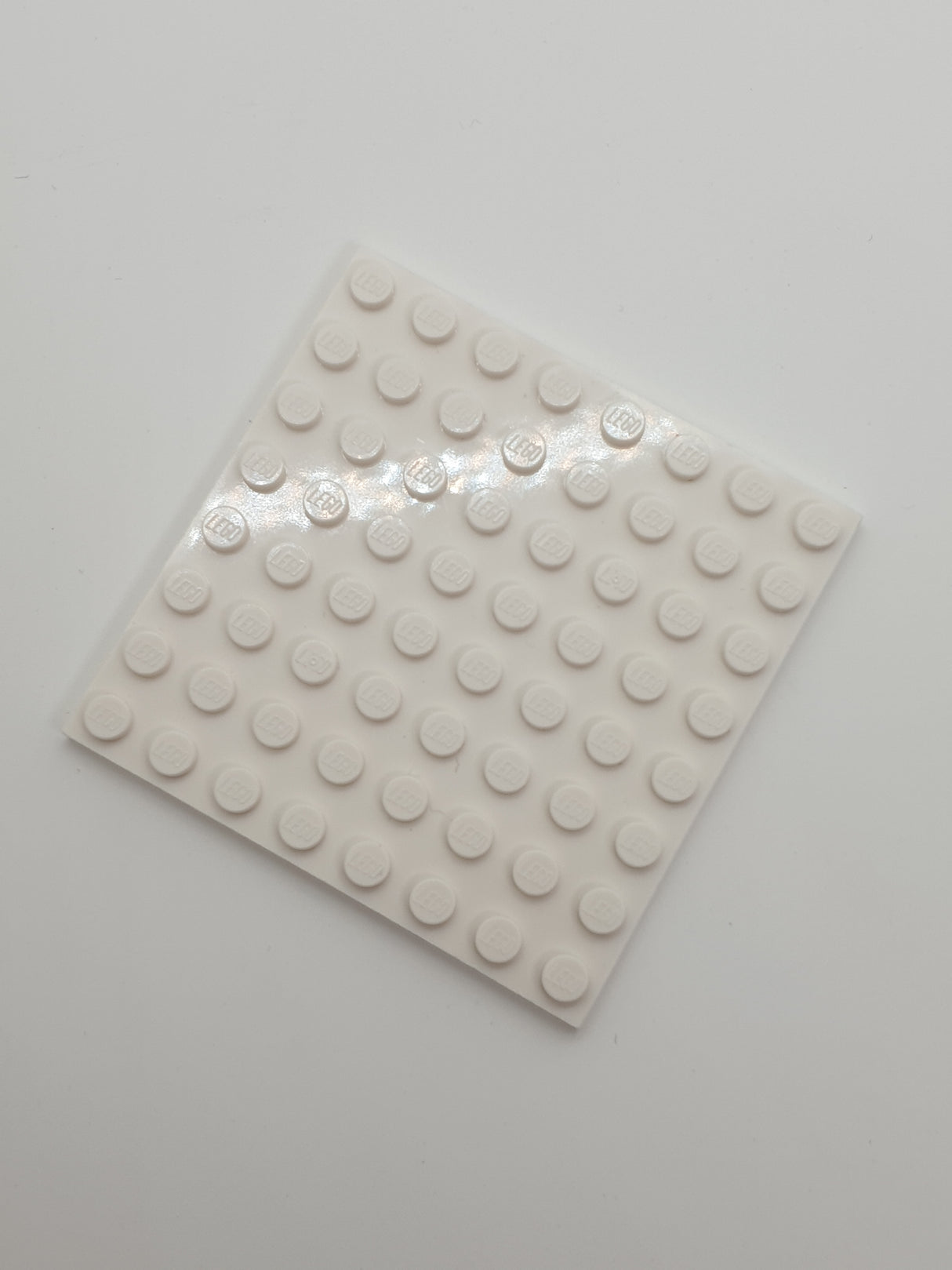 8x8 Platte weiß white