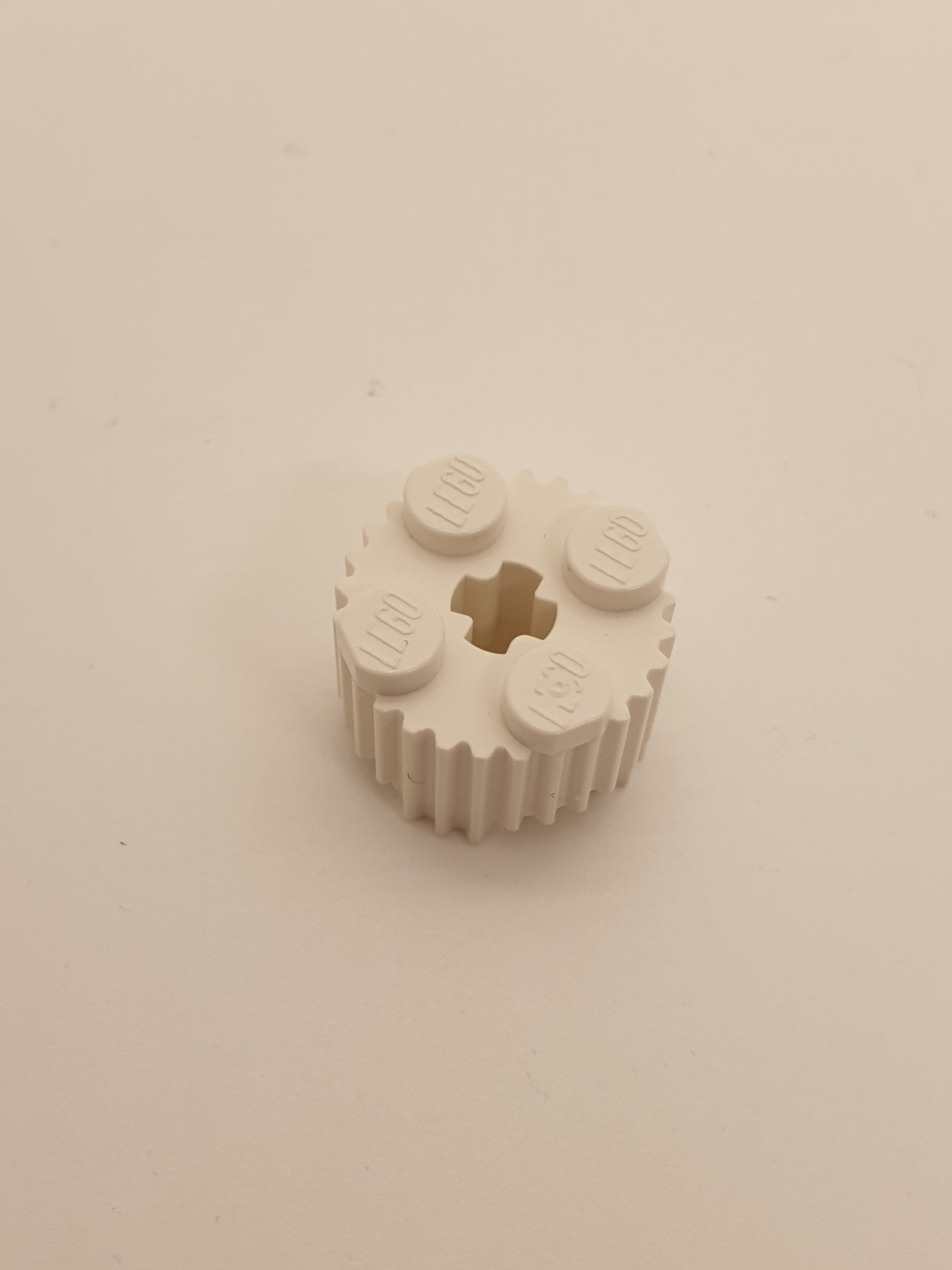 2x2 Rundstein mit Profil weiß white