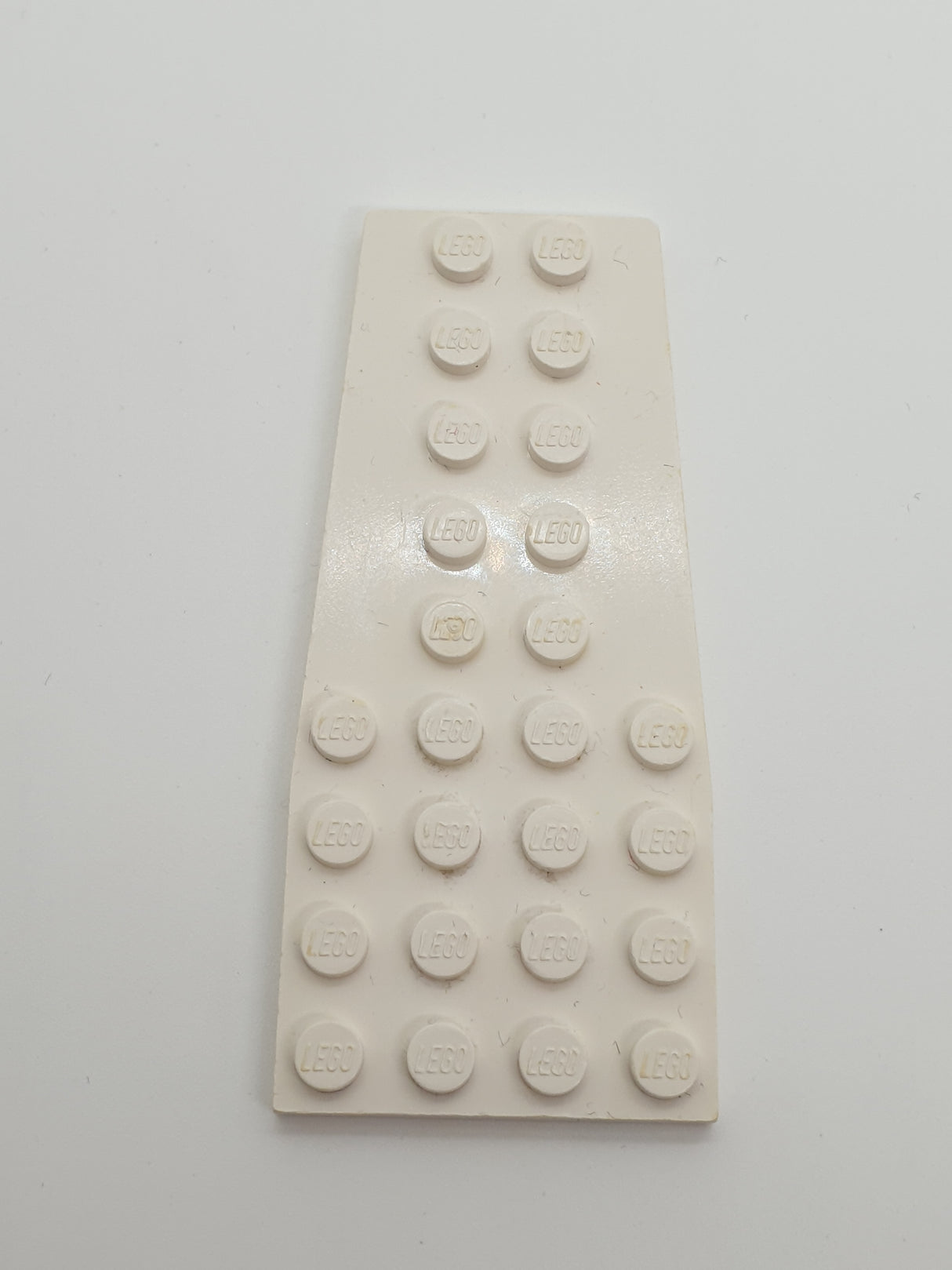 4x9 Flügelplatte Flugzeugflügel mit Noppenkerben weiß white