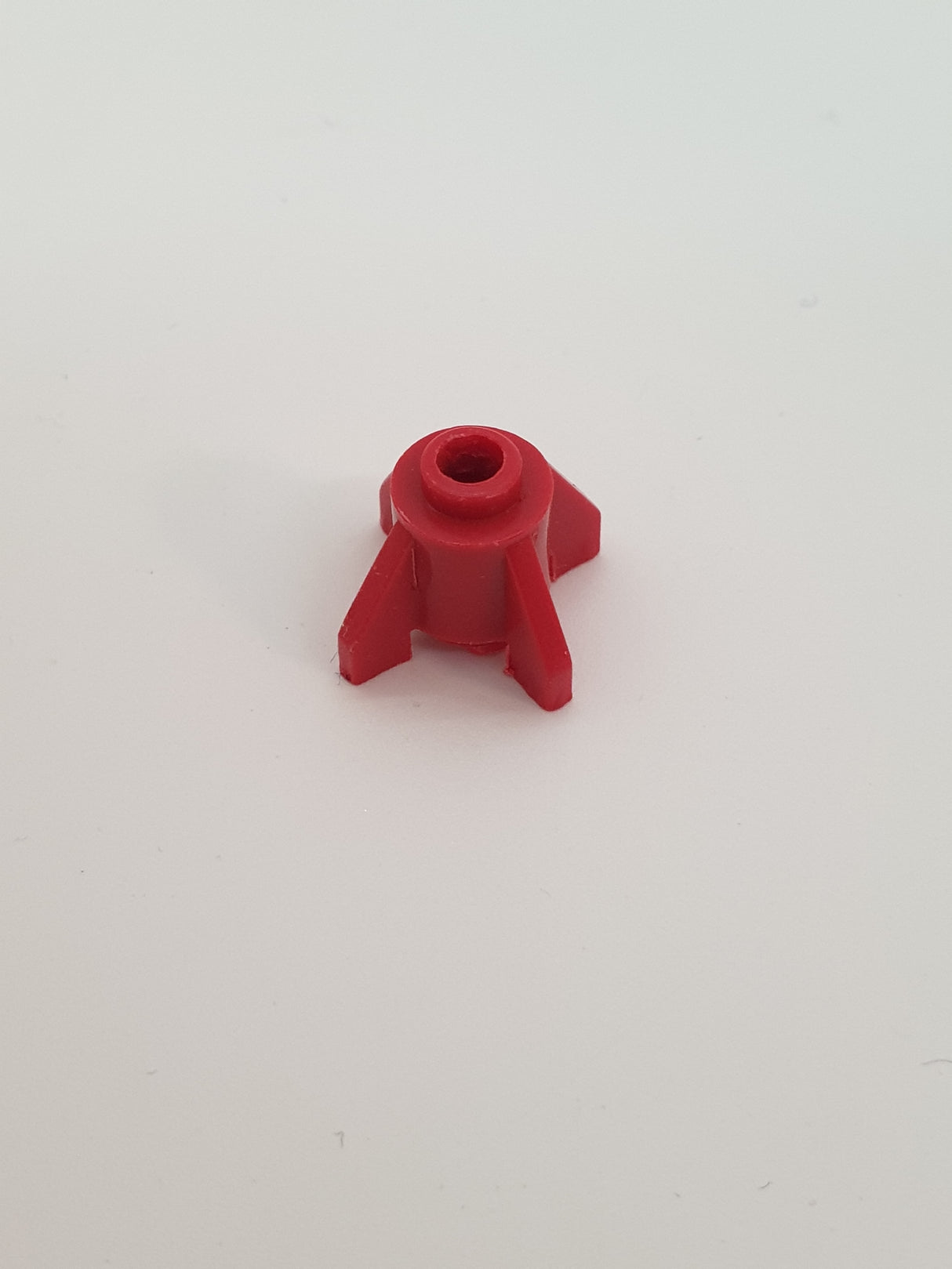 1x1 Rundstein/Rakete mit Flossen rot