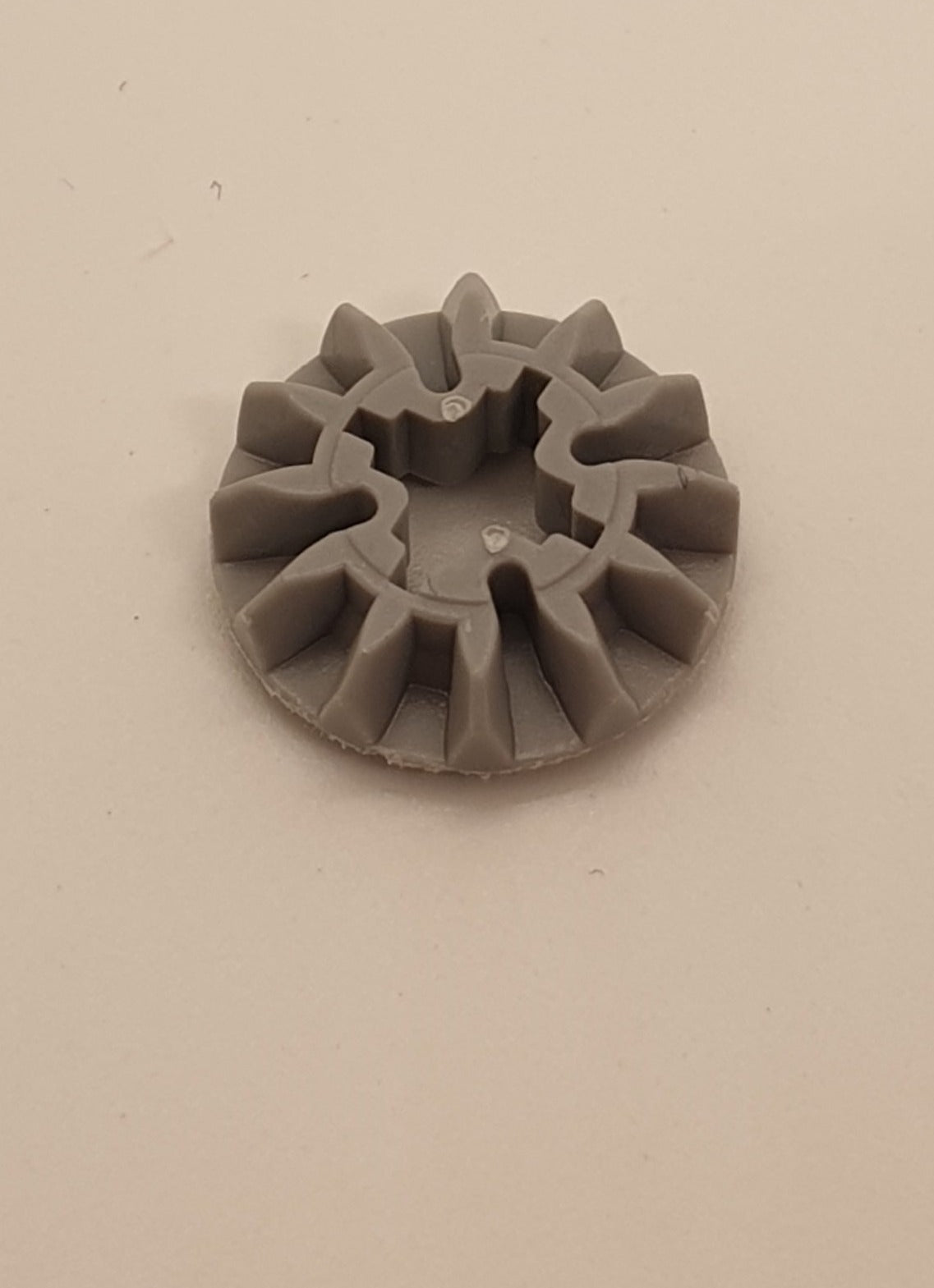 Technik Zahnrad 12 Zähne 90° neuhellgrau