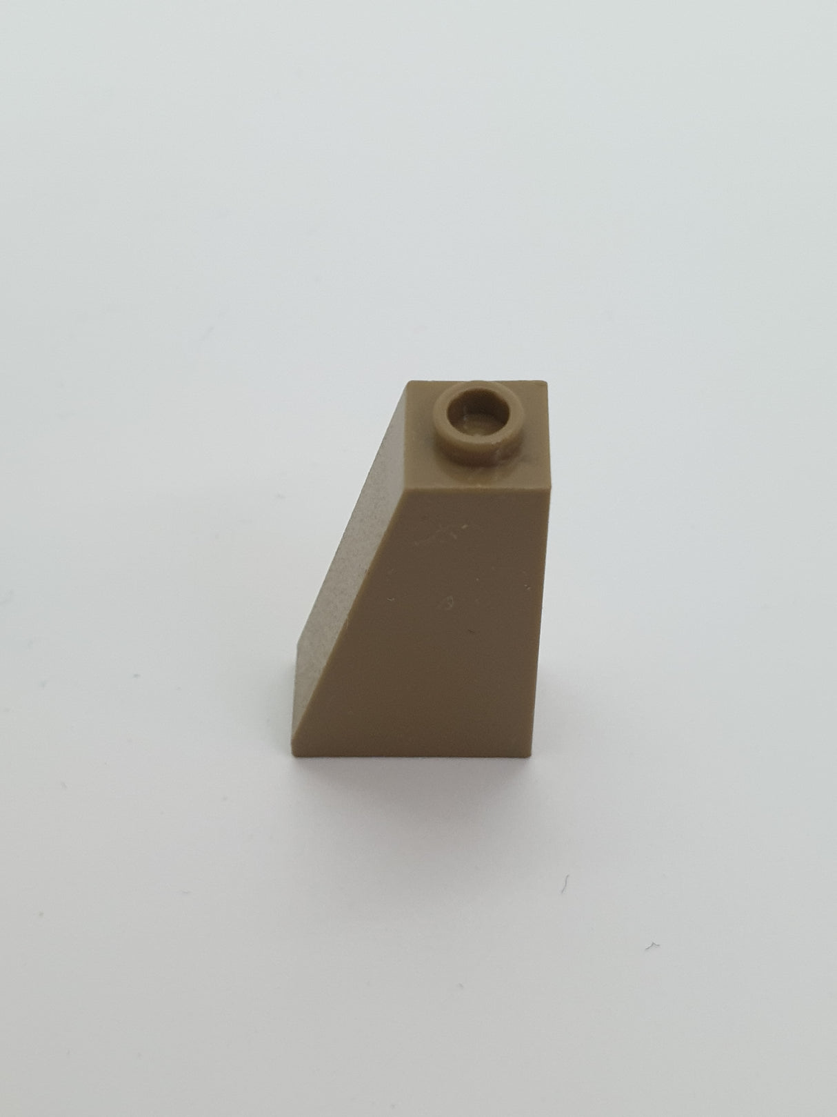 1x2x3 Dachstein 75° offene Noppe, zum Stein geschlossen dunkelbeige