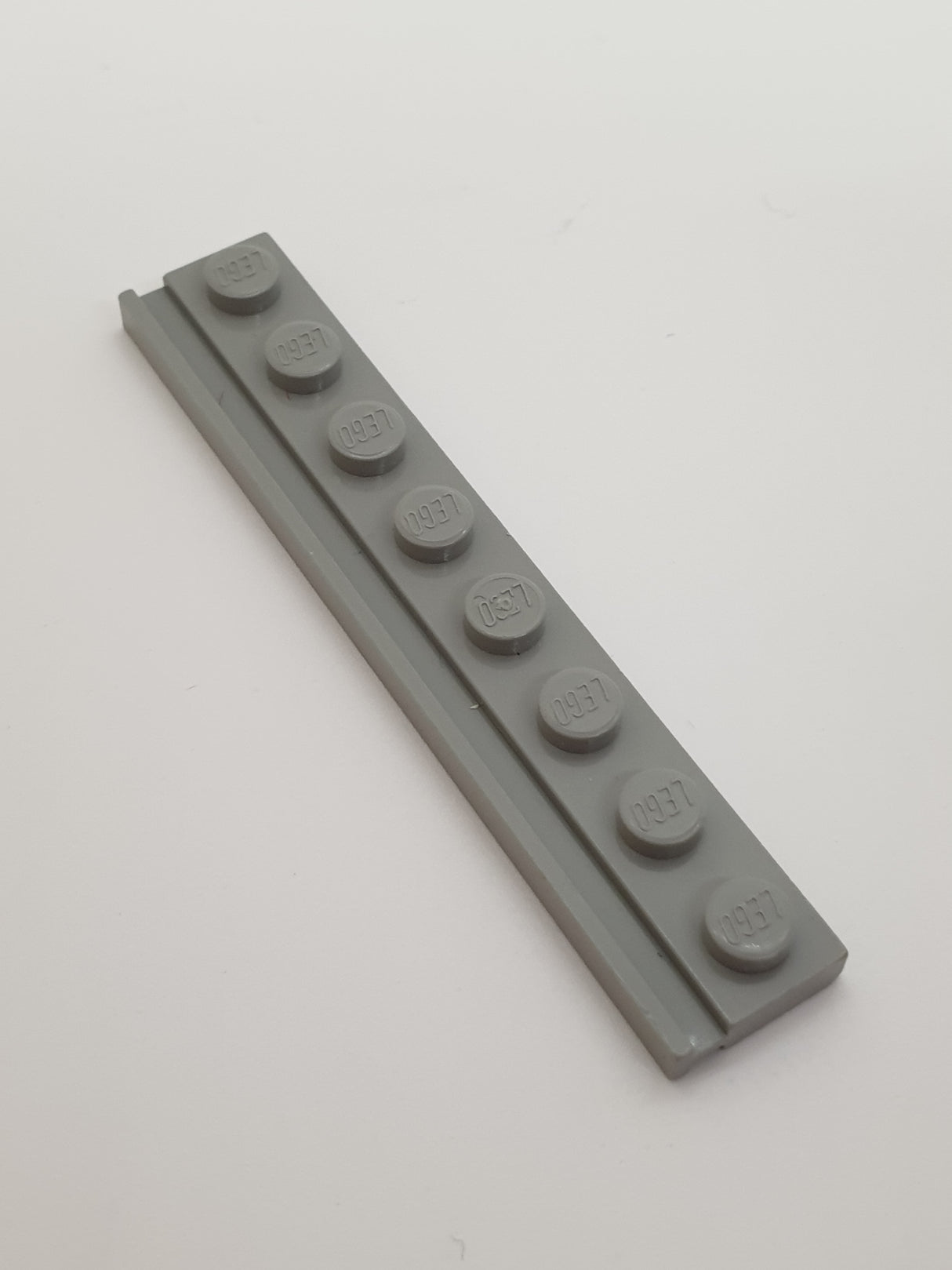 1x8 Platte modifiziert mit Führungsschiene althellgrau light gray