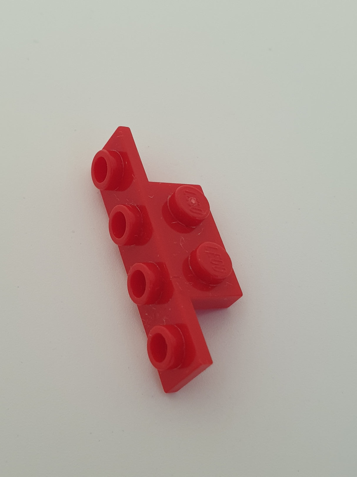 1x2 1x4 Winkelplatte Snot Konverter, 2 abgerundete Ecken unten, rot