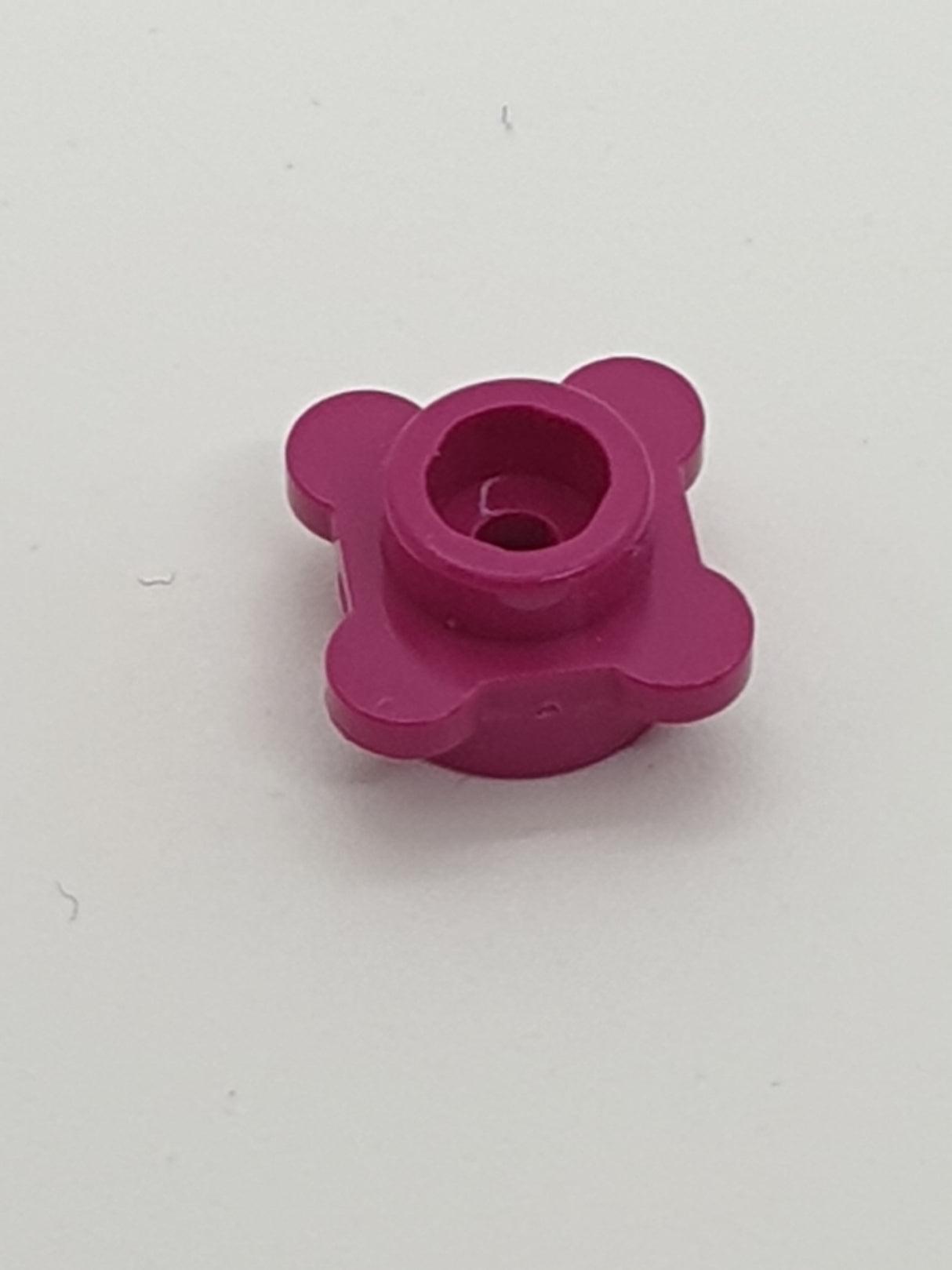 1x1 Rundplatte Blumenrand Blüte magenta