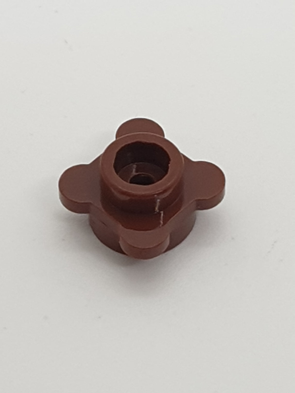 1x1 Rundplatte Blumenrand Blüte neubraun reddish brown