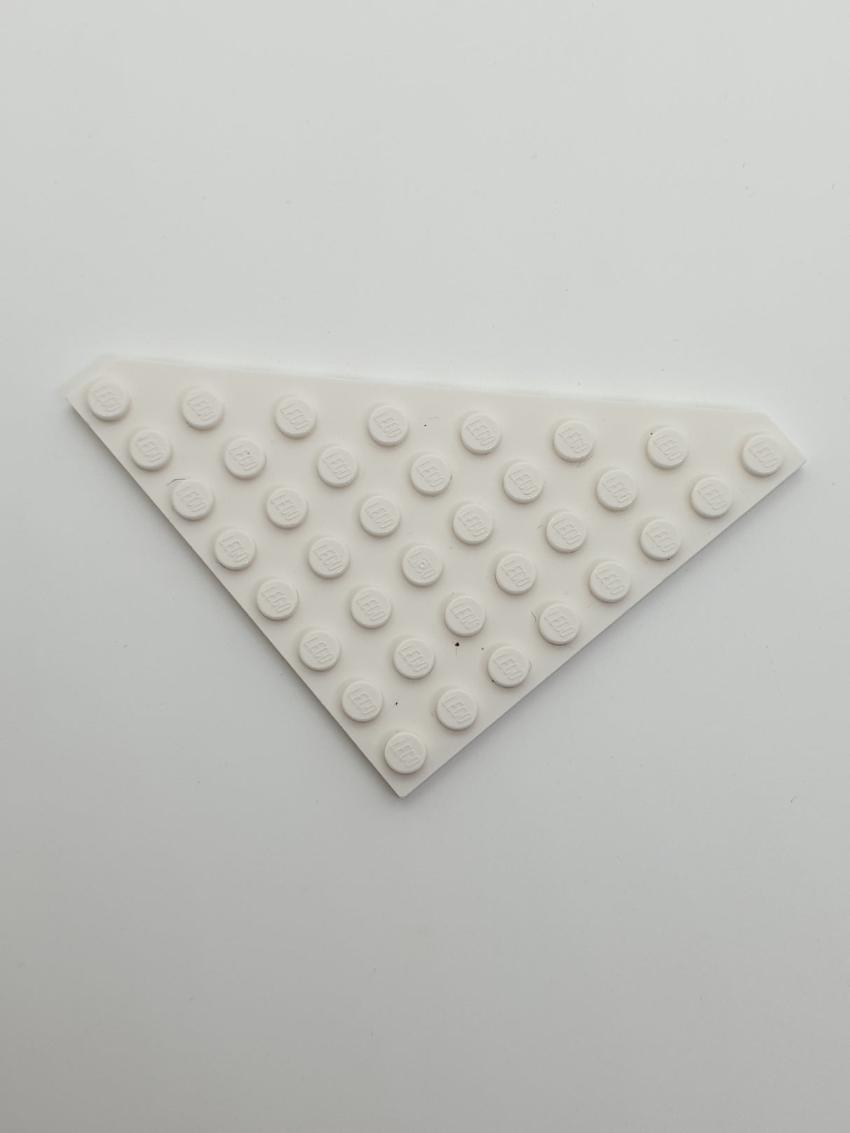 8x8 Eckplatte Dreieck / Flügel weiß white