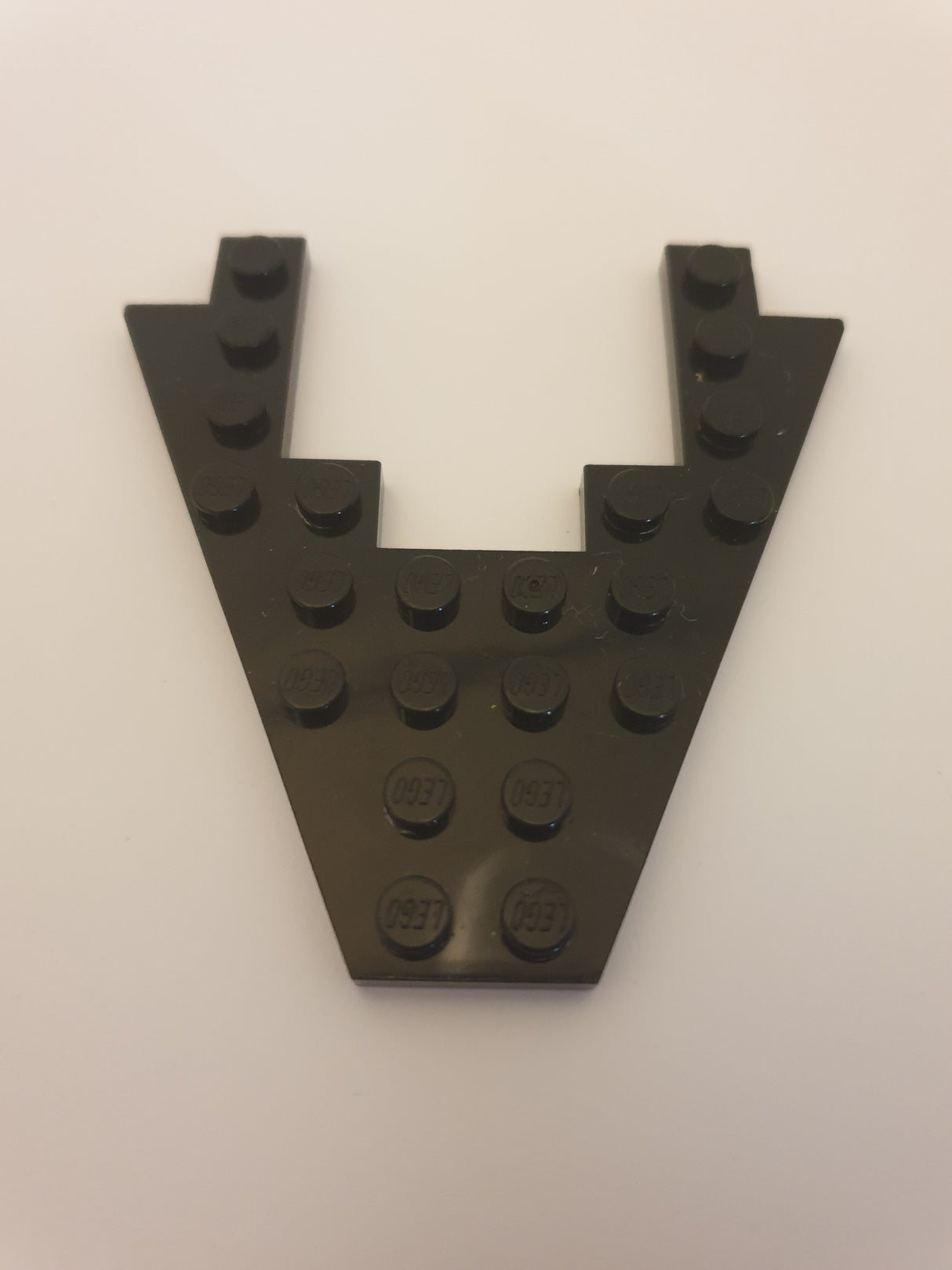 8x8 Flügelplatte mit 4x4 Ausschnitt schwarz black