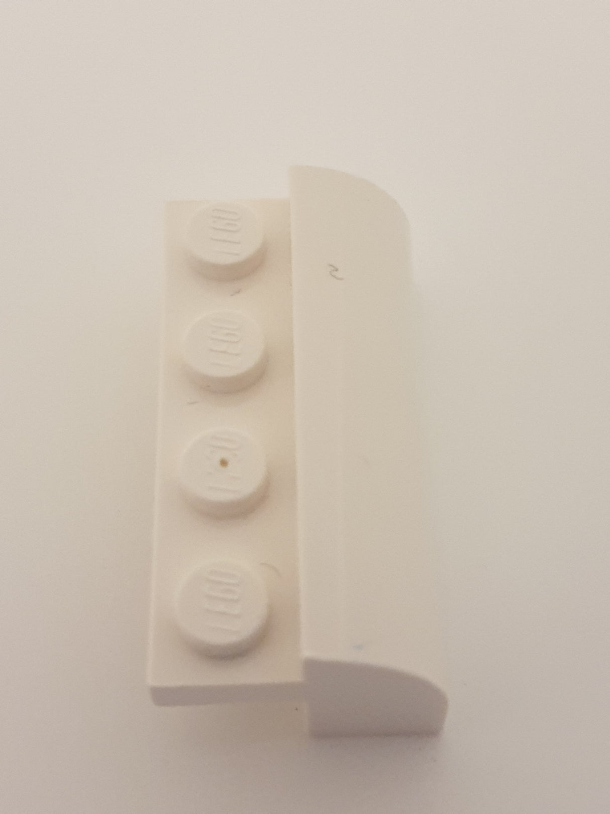 2x4x1 Bogenstein 1/3 weiß white