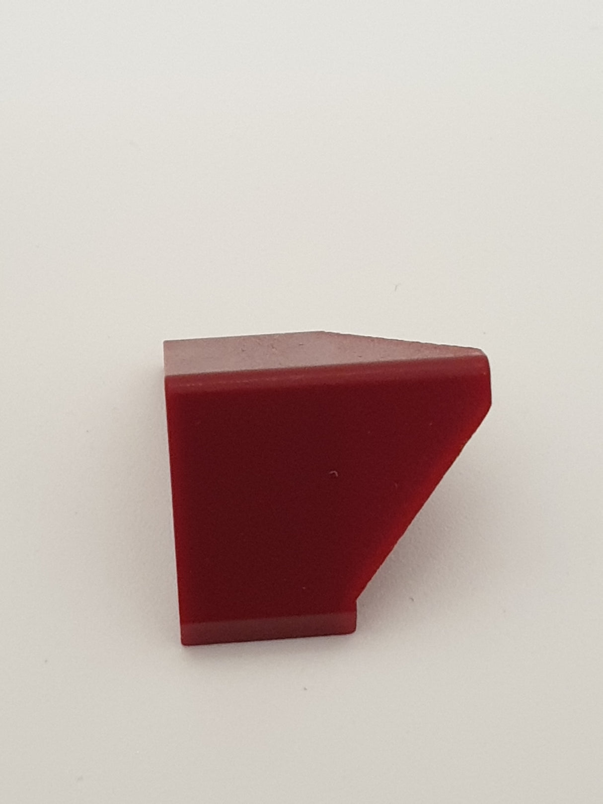 1x2 Dachfirst 45° mit Überstand mit Noppenhalter dunkelrot