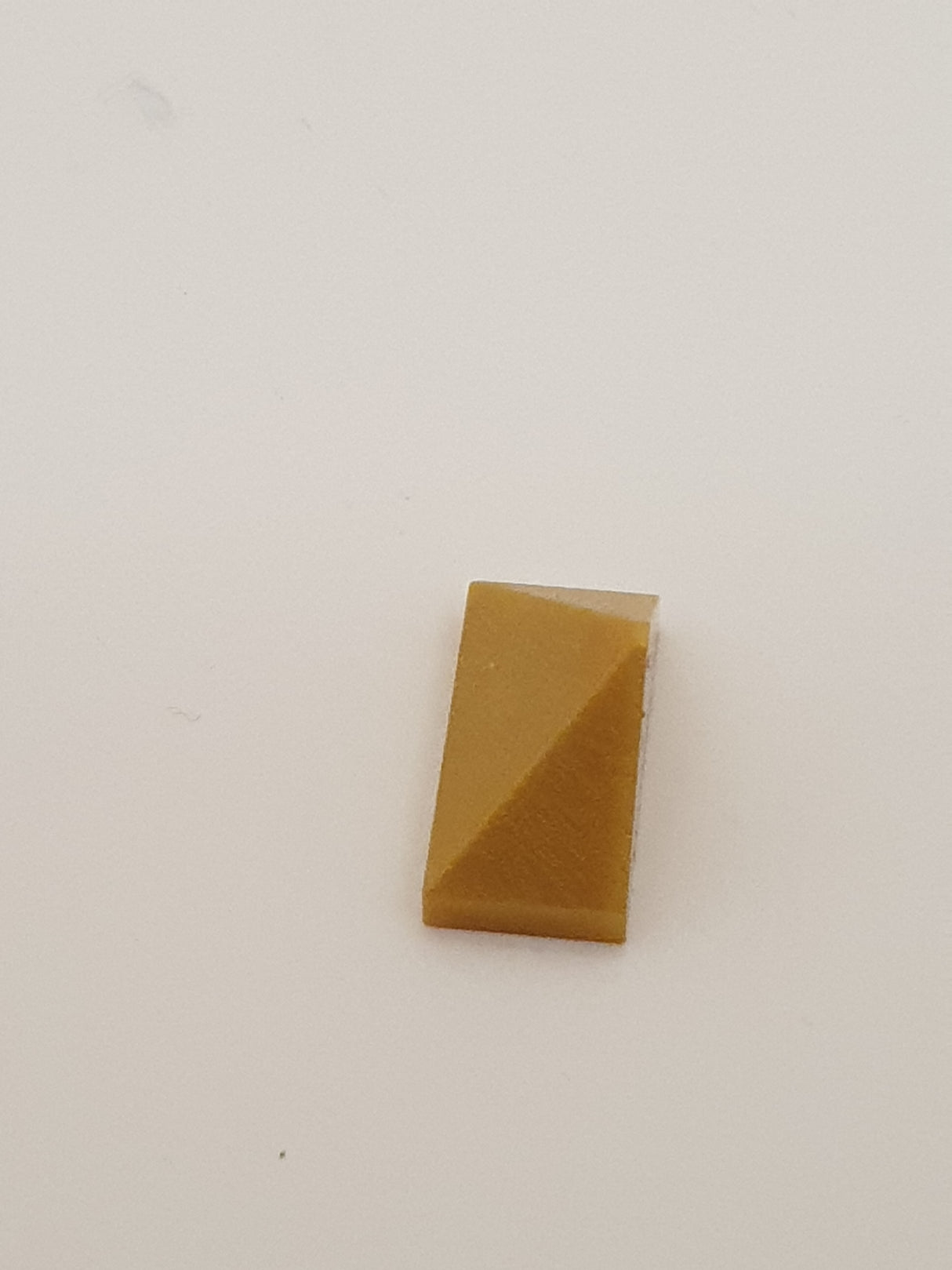 1x2 Dachstein Abschluß 45° mit Inside Bar pearlgold pearl gold