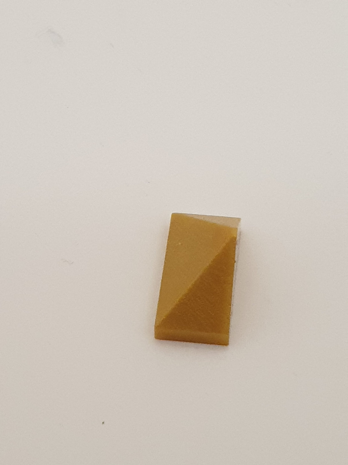 1x2 Dachstein Abschluß 45° mit Noppenhalter pearlgold pearl gold
