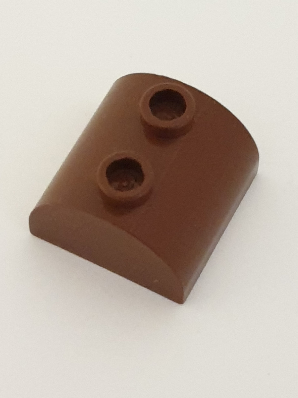 2x2x1 Bogenstein rund Halbkreis 2 Noppen neubraun reddish brown