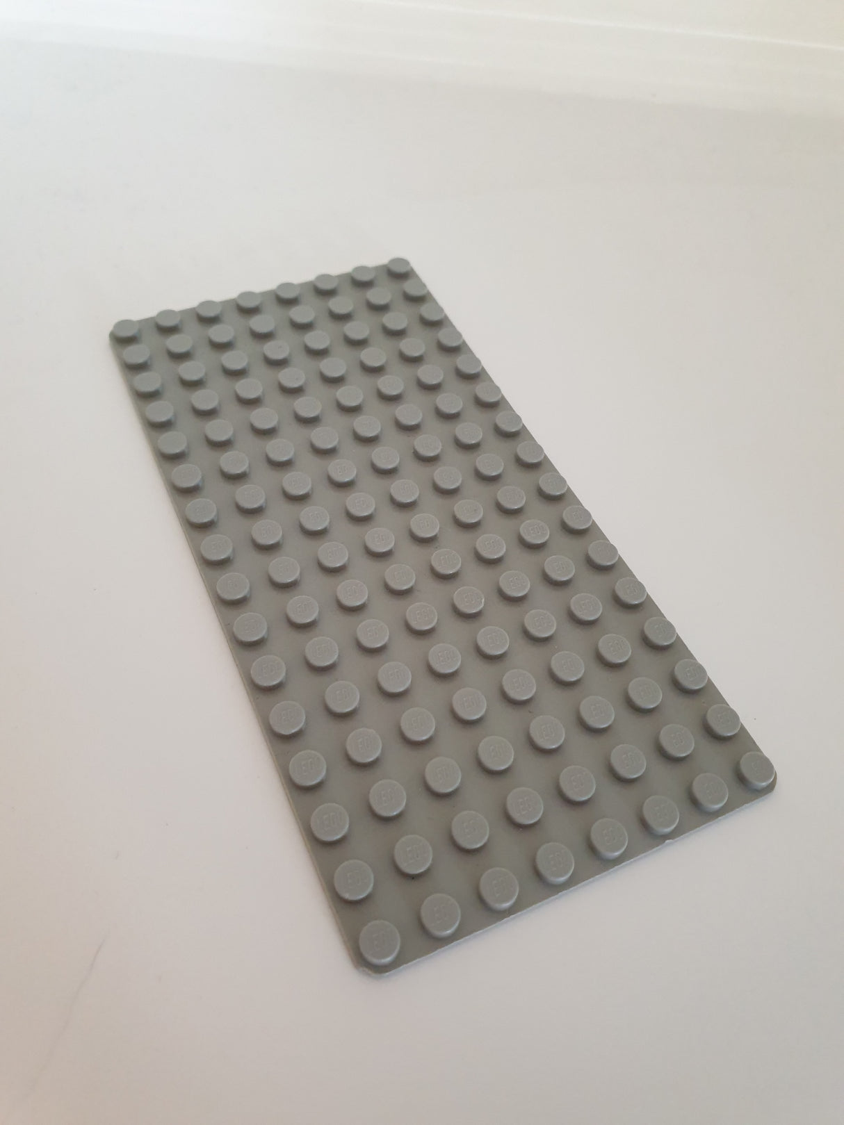 8x16 Grundplatte althellgrau light gray