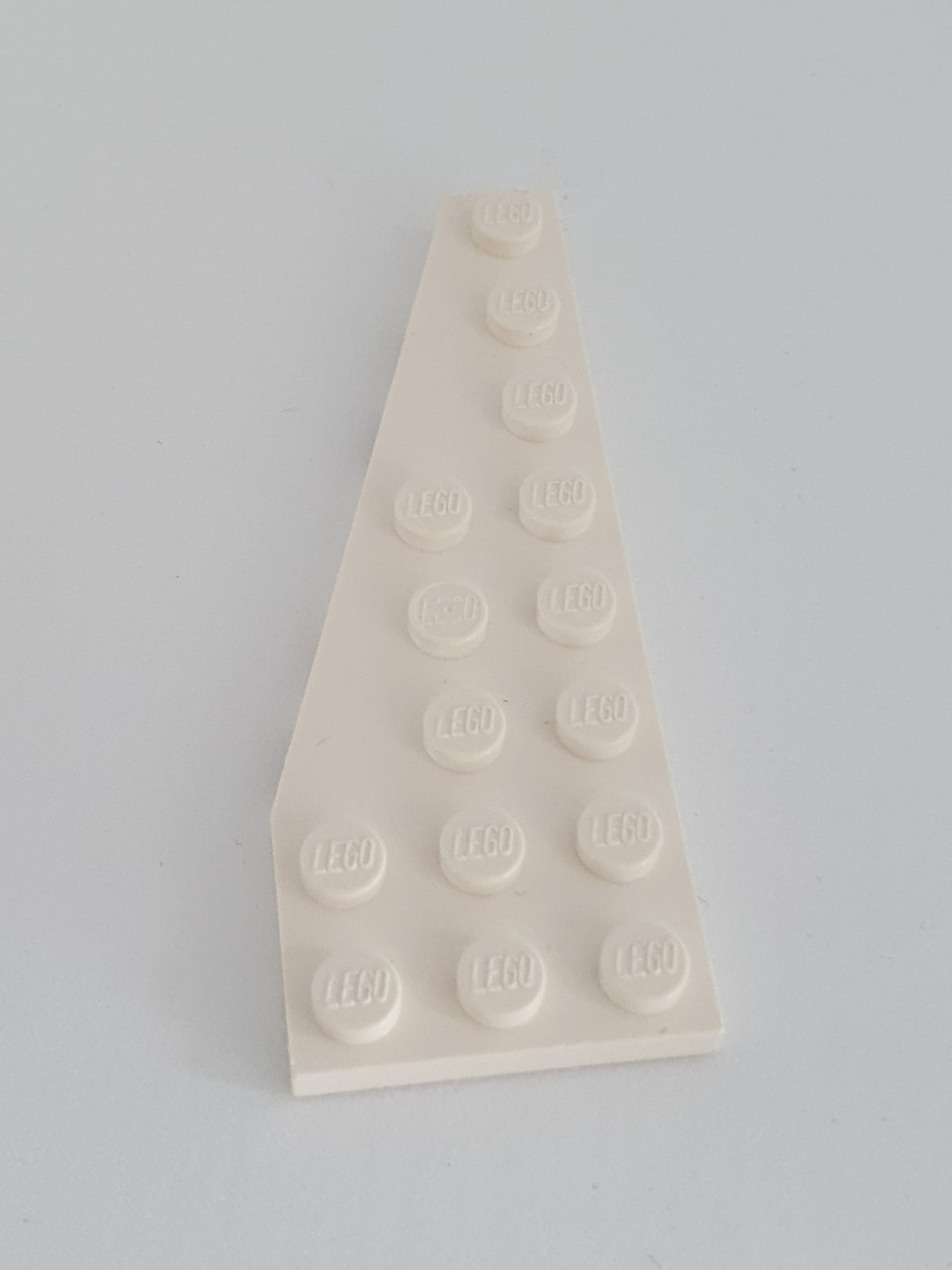 3x8 Flügelplatte links weiß white