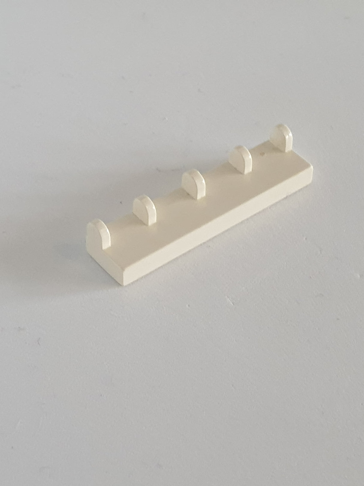 1x4 Scharnierplatte mit 5 Fingern oben weiß white