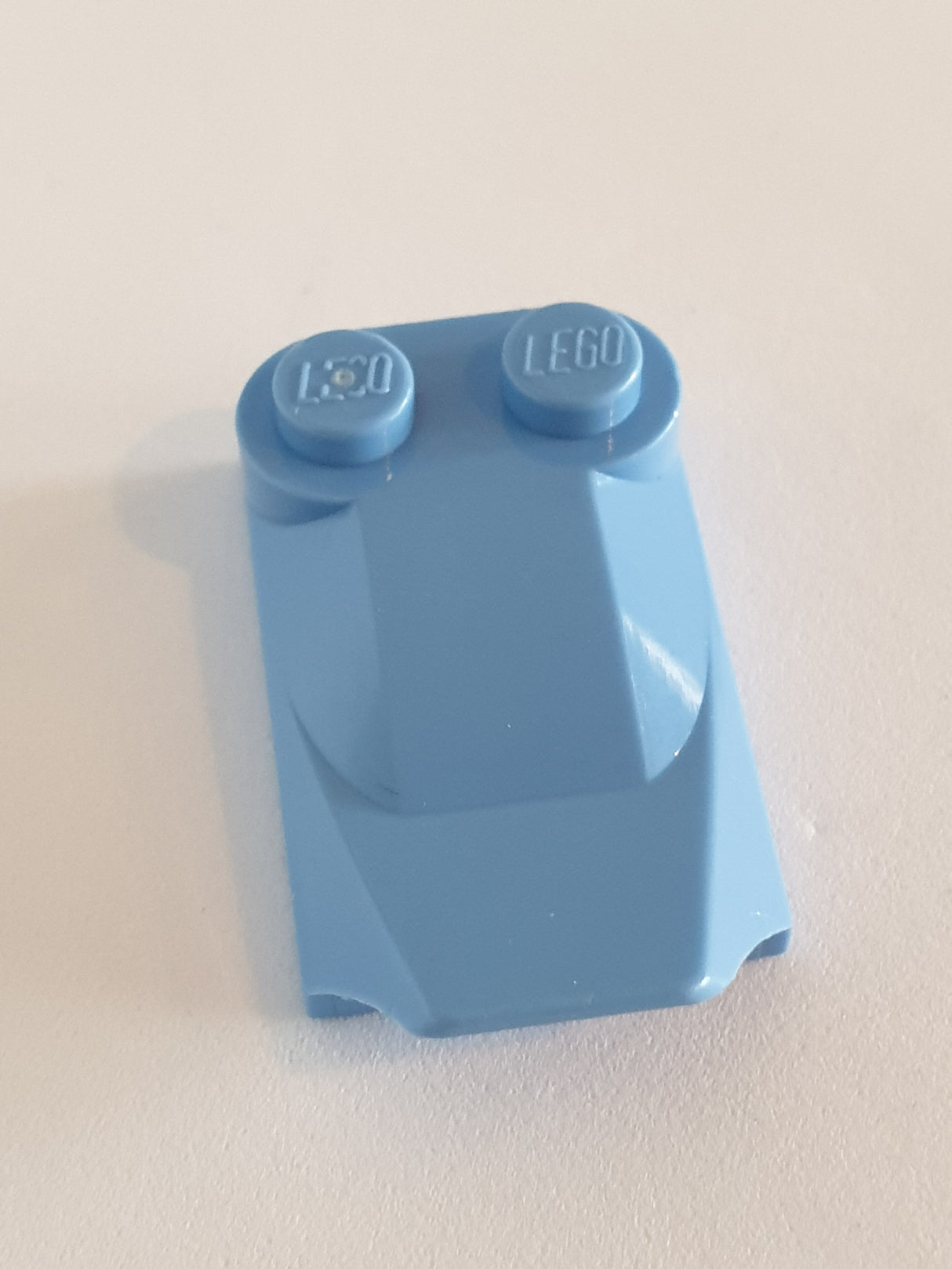 2x3x2/3 Dachstein Flügelende 2 Noppen mittelblau