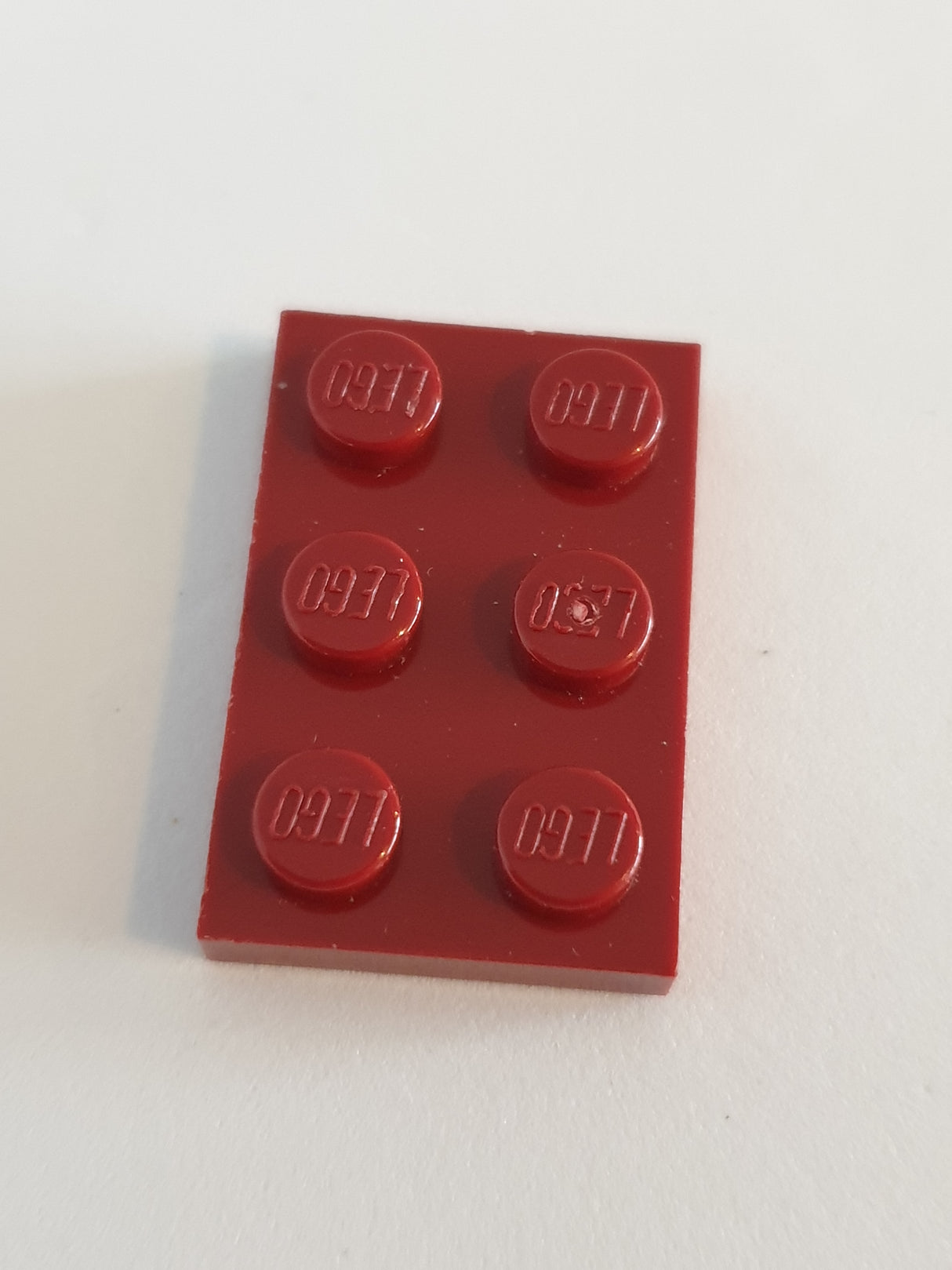 2x3 Platte dunkelrot