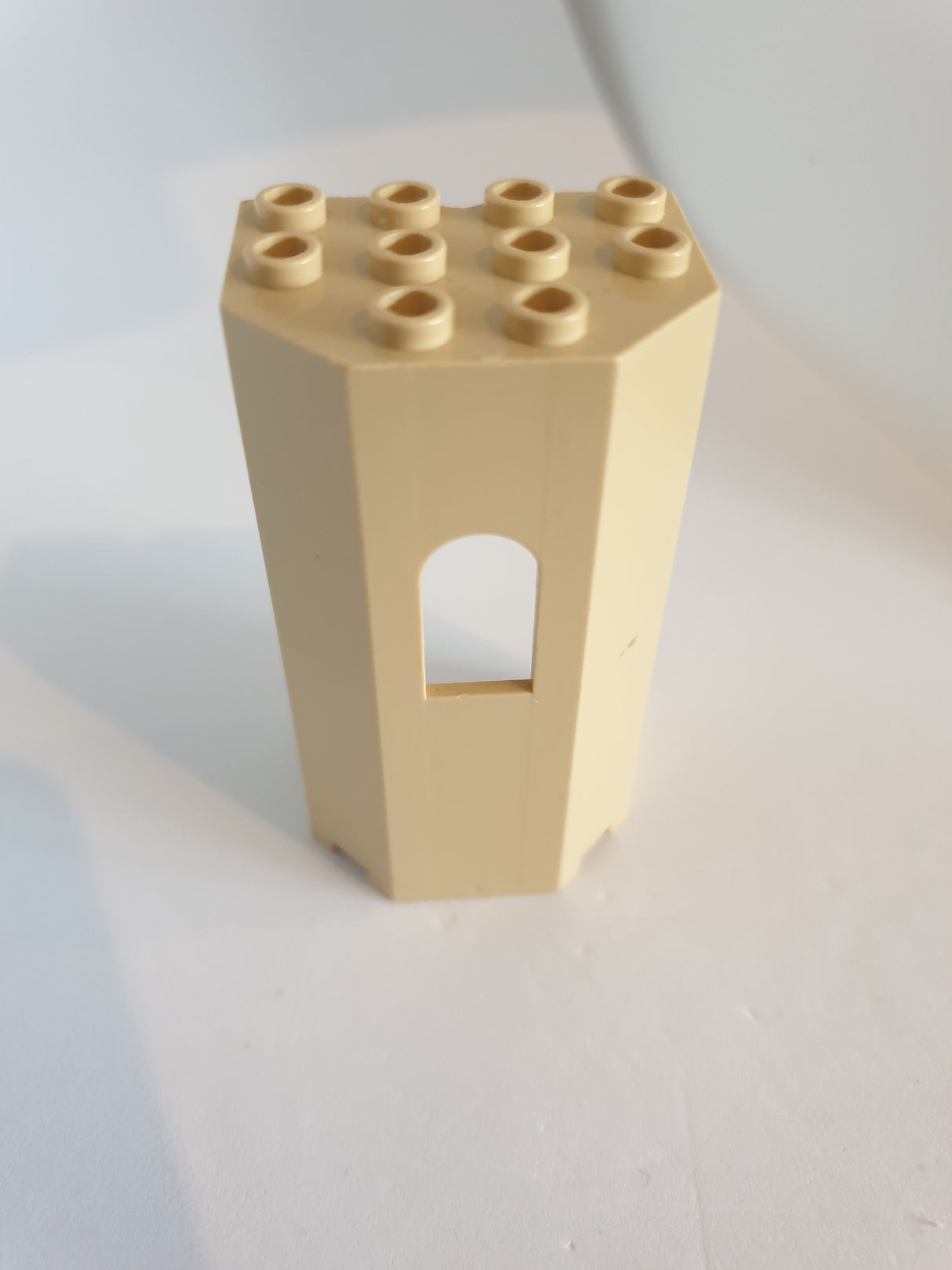 4x3x6 Burg / Turm Mauerteil mit Fenster beige tan