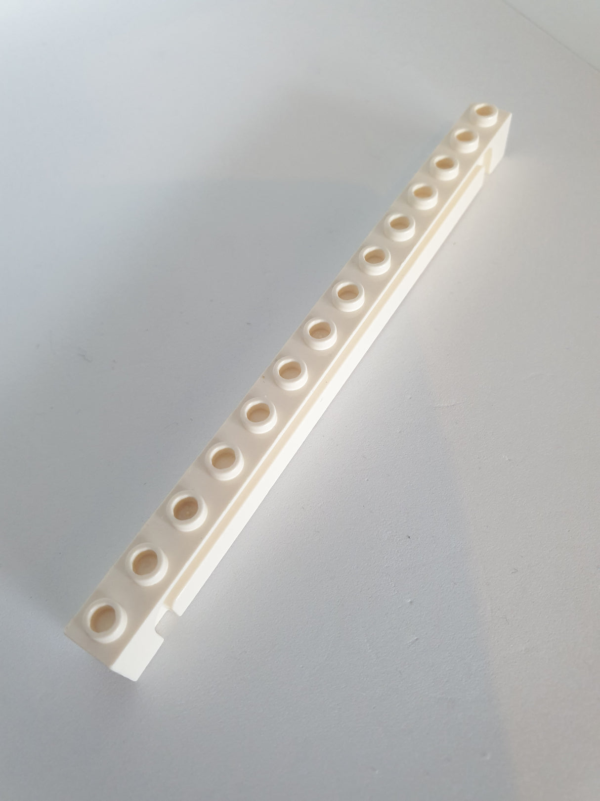 1x14 Stein mit Rille weiß white