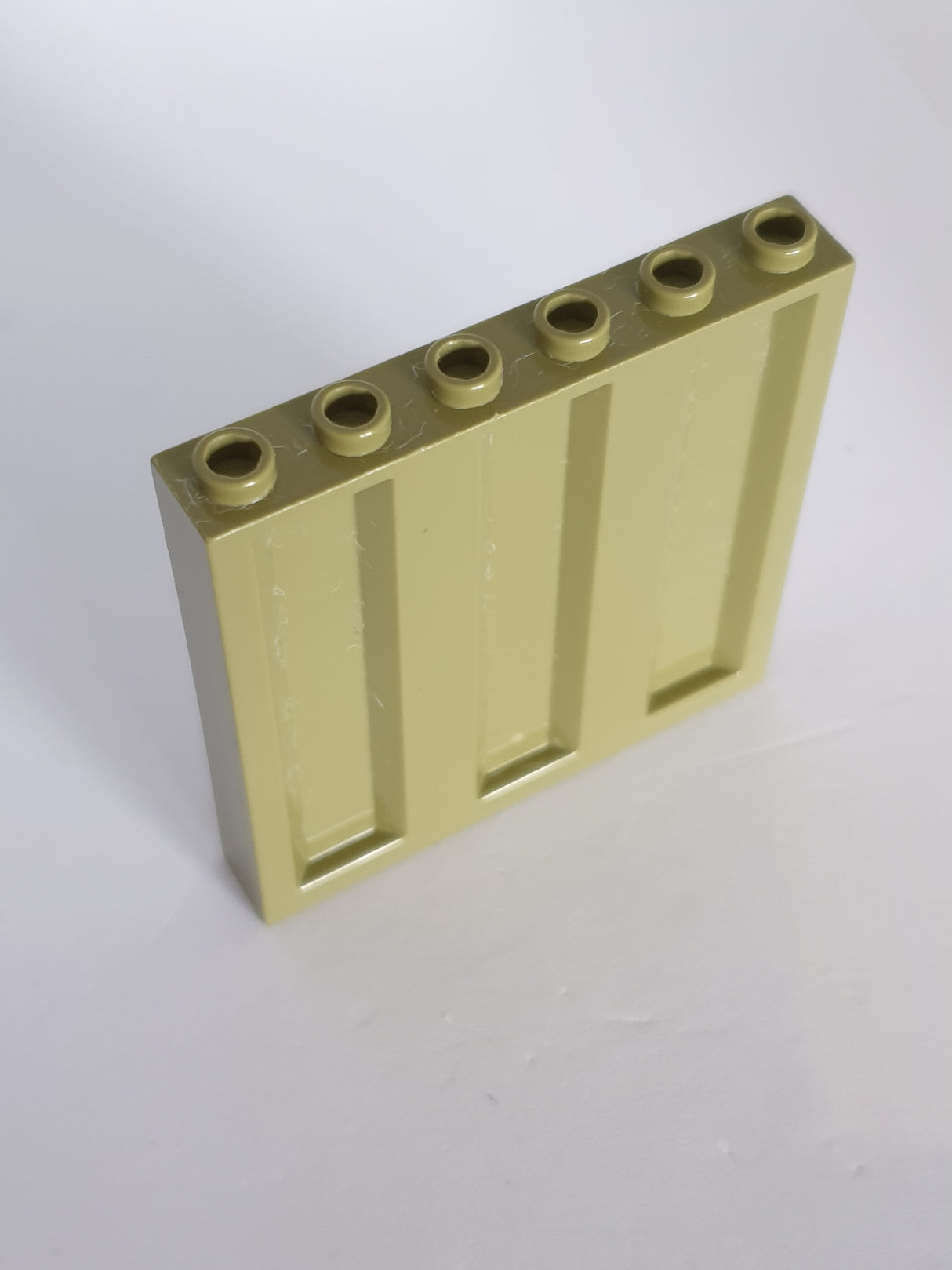 1x6x5 Wandelement/Rahmen gerippt olivgrün olive green