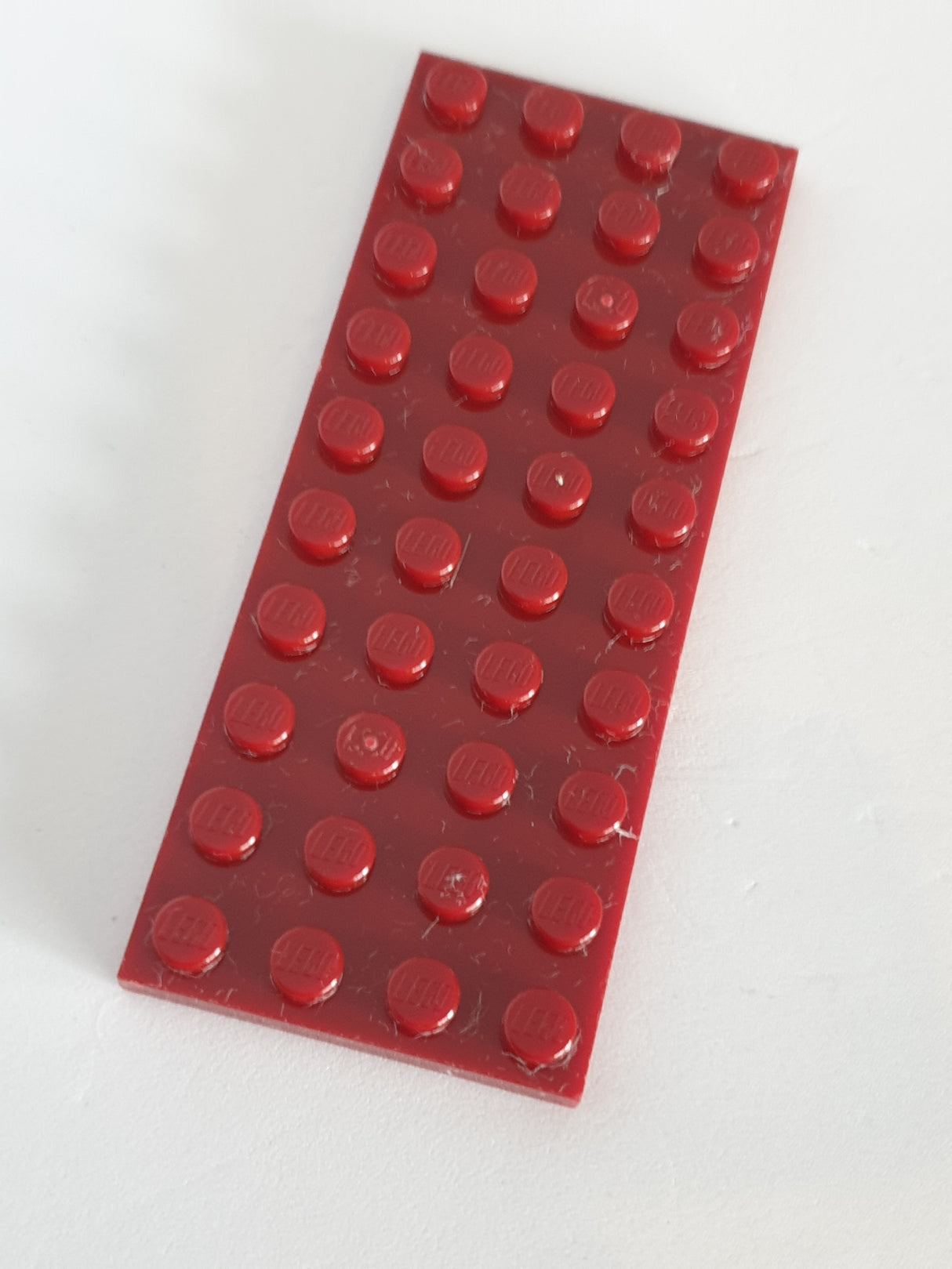 4x10 Platte dunkelrot