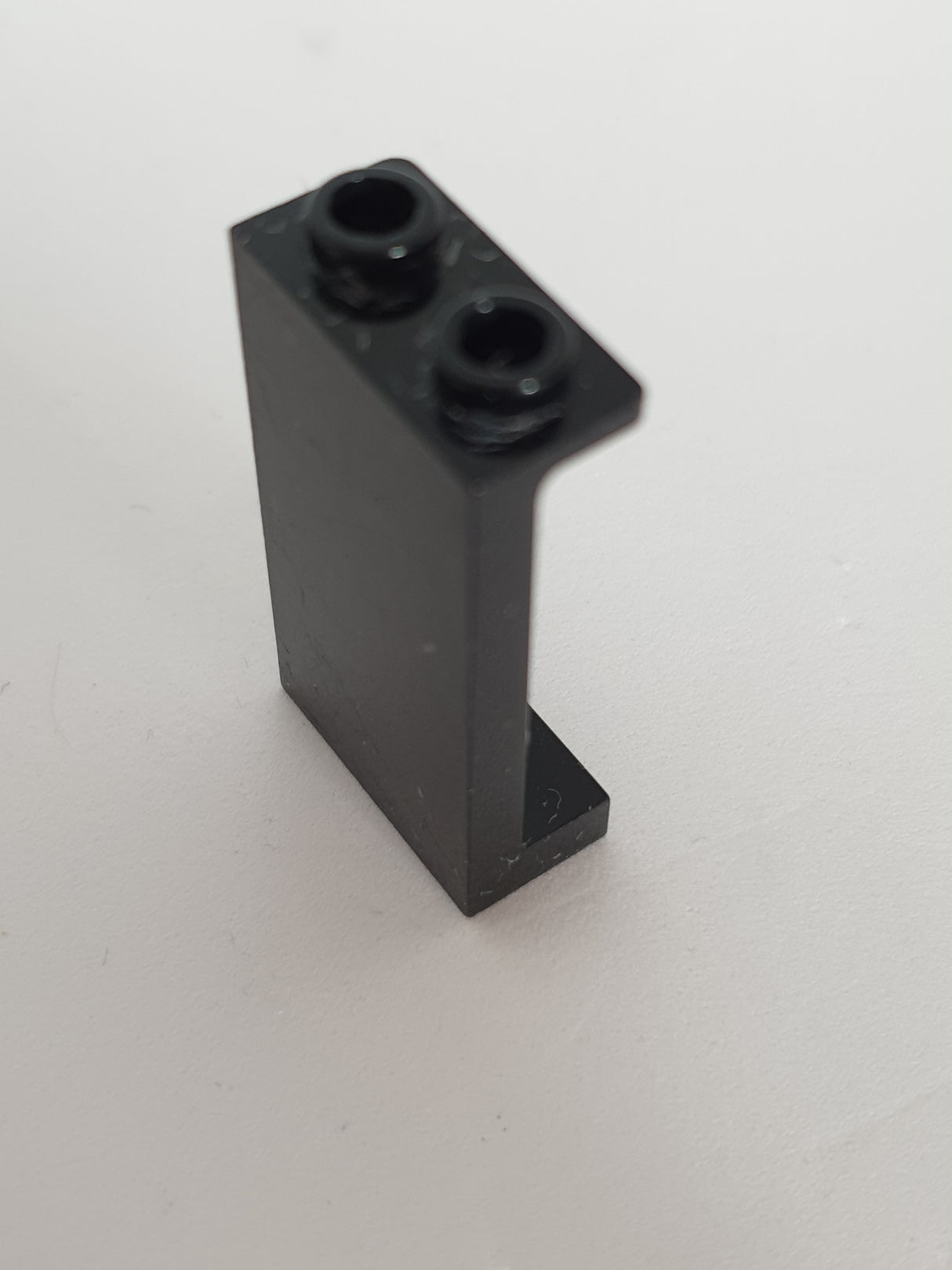 1x2x3 Wandelement / Paneel mit Seitenstützen hohle Noppen schwarz black
