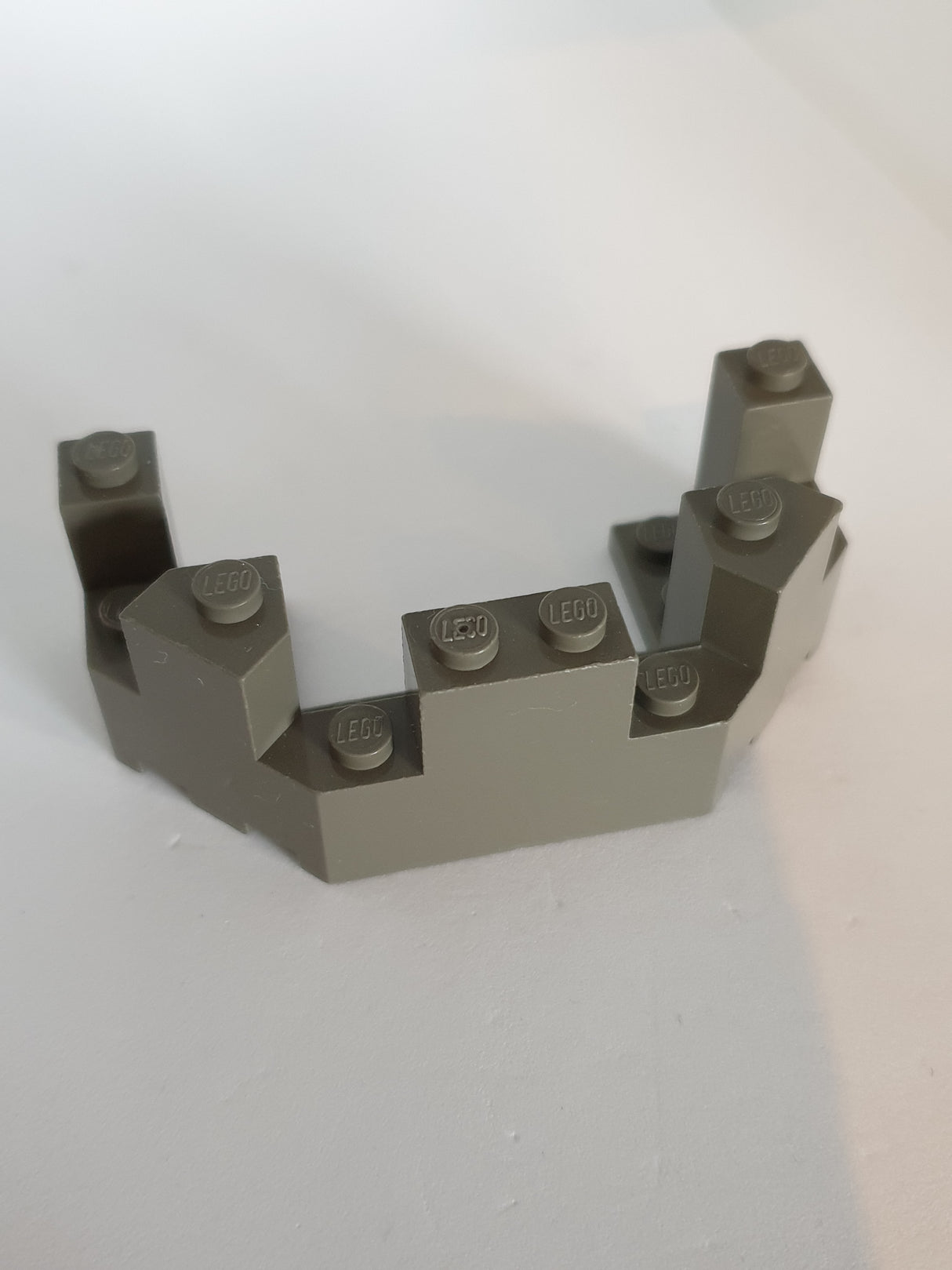 4x8x2 Burgteil 1/3 Balkon altdunkelgrau dark gray