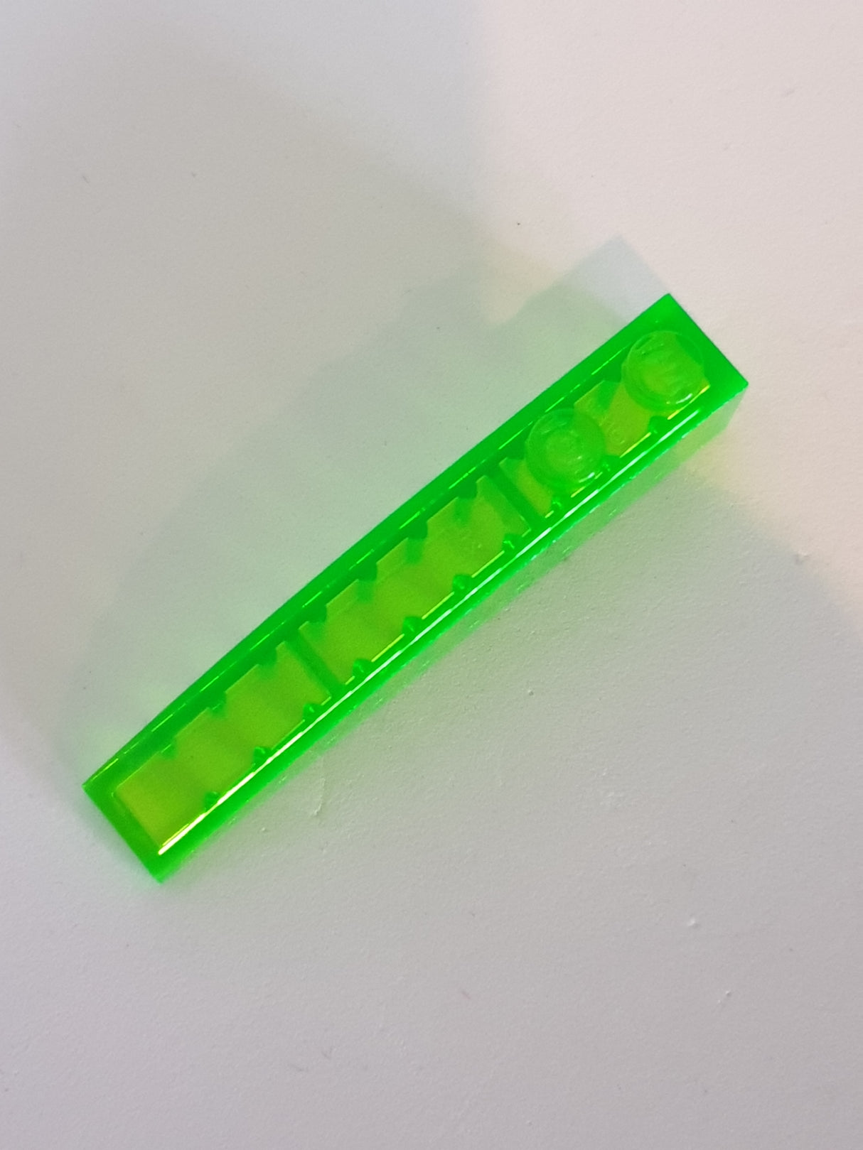1x6 Bogenstein transparent mediumgrün trans bright green neongrün